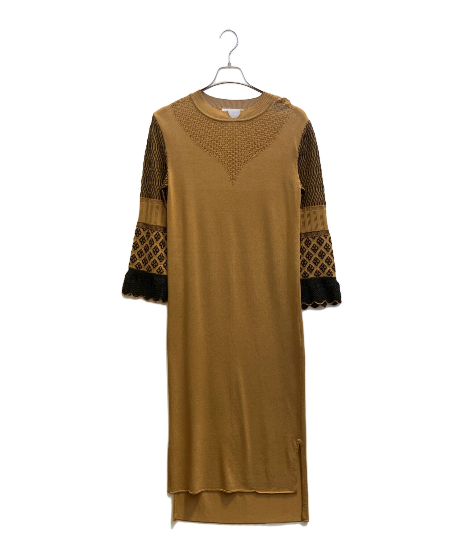 mame ワンピース Mame Kurogouchi(マメ クロゴウチ)】 Cotton Jersey Flared Dress