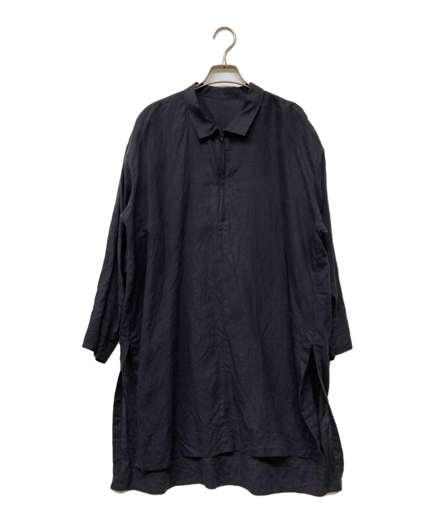 ISSEI MIYAKE　ロングシャツ　黒 ISSEY MIYAKE（シャツ ・ ブラック/黒色系）のフリマアイテム一覧