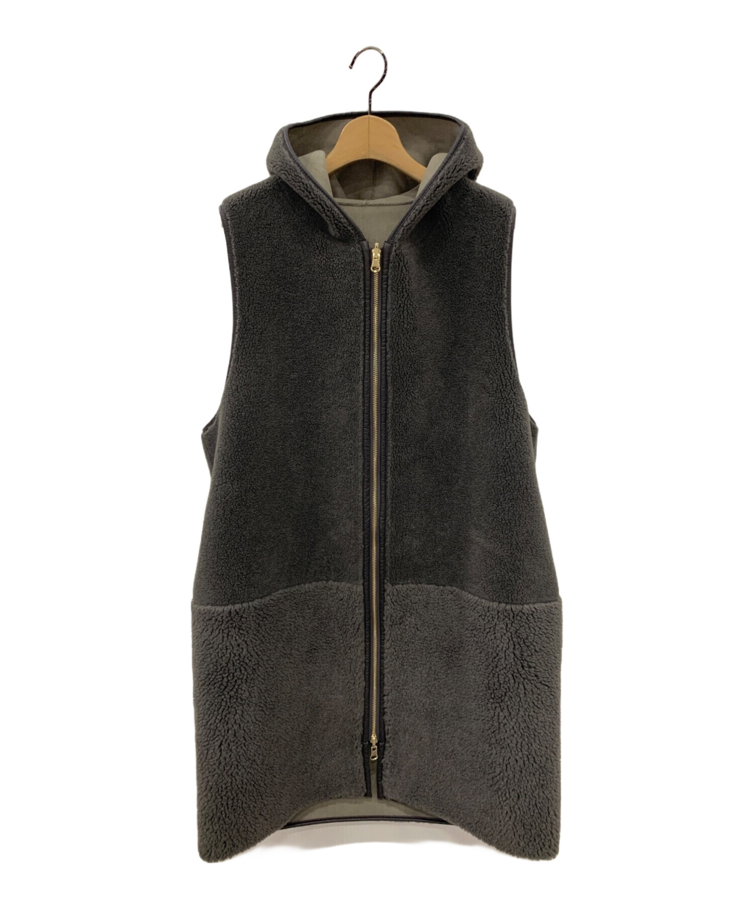 中古・古着通販】Risley (リズレー) リバーシブルボアベスト グレー