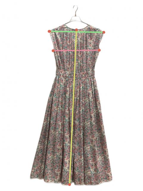 drawer(ドゥロワー)  ノースリーブ　シルク 中古・古着通販】DRAWER (ドゥロワー) シルクフラワープリントウェスト