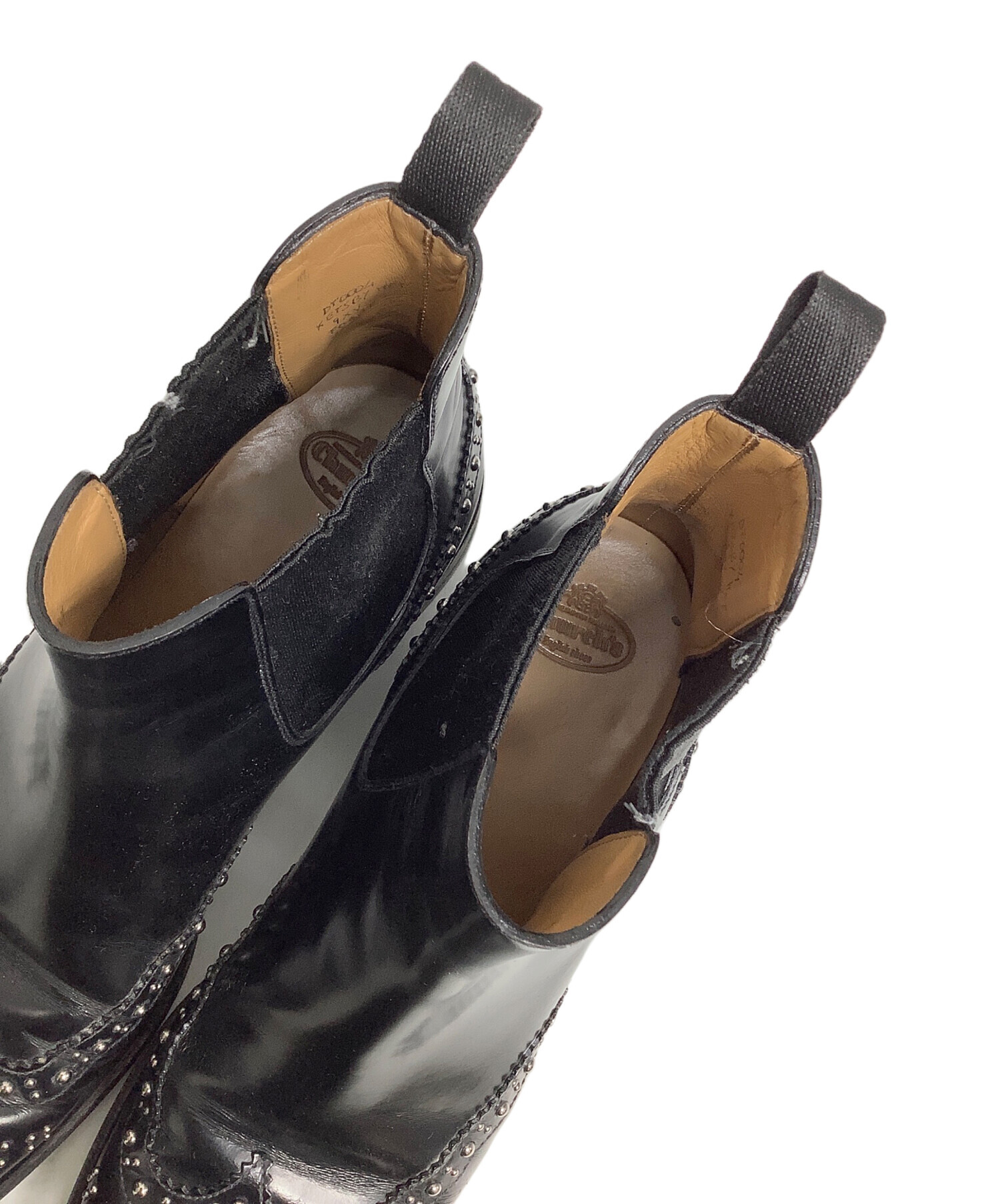 中古・古着通販】Church's (チャーチ) スタッズサイドゴアブーツ