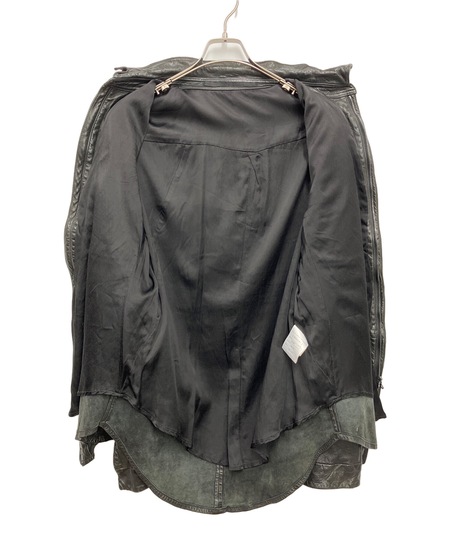 中古・古着通販】JULIUS (ユリウス) ラムレザージャケット ブラック