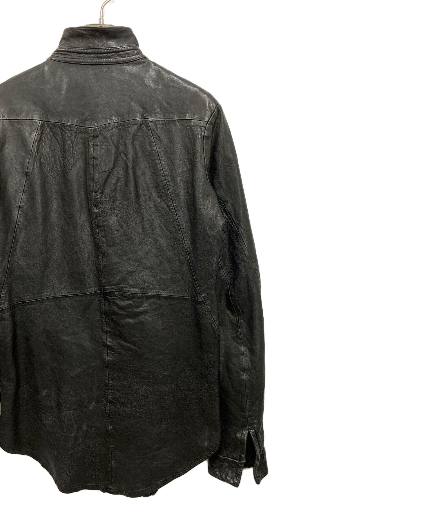 中古・古着通販】JULIUS (ユリウス) ラムレザージャケット ブラック