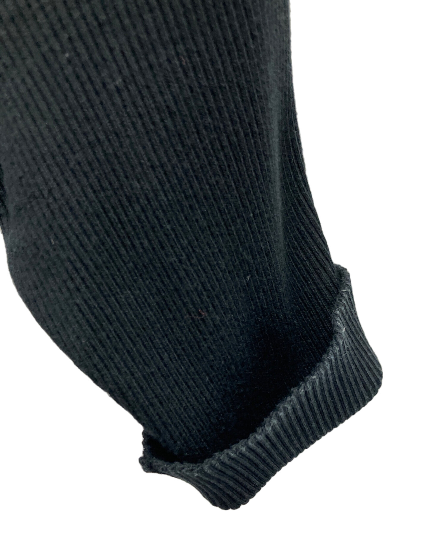 AURALEE / オーラリー | GIZA HIGH GAUGE RIB KNIT POLO ニット | 1 | ブラック | レディース AURALEE / オーラリー | GIZA HIGH GAUGE RIB KNIT POLO (レディース