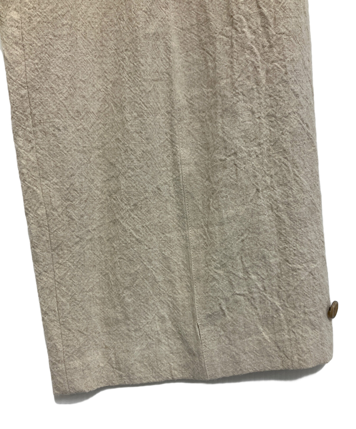 中古・古着通販】heliopole (エリオポール) ワイドパンツ ベージュ