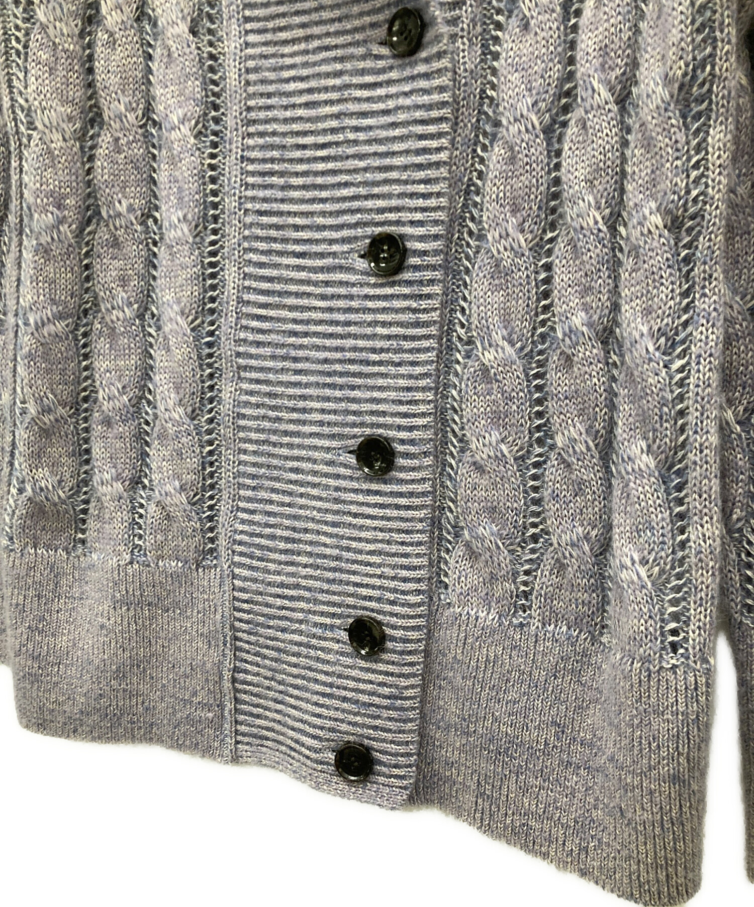 AKIRA NAKA アキラナカ カーディガン S 青 【古着】【中古】【送料無料】 Greer mohair knit cardigan｜AKIRANAKA（アキラナカ）正規取り扱い