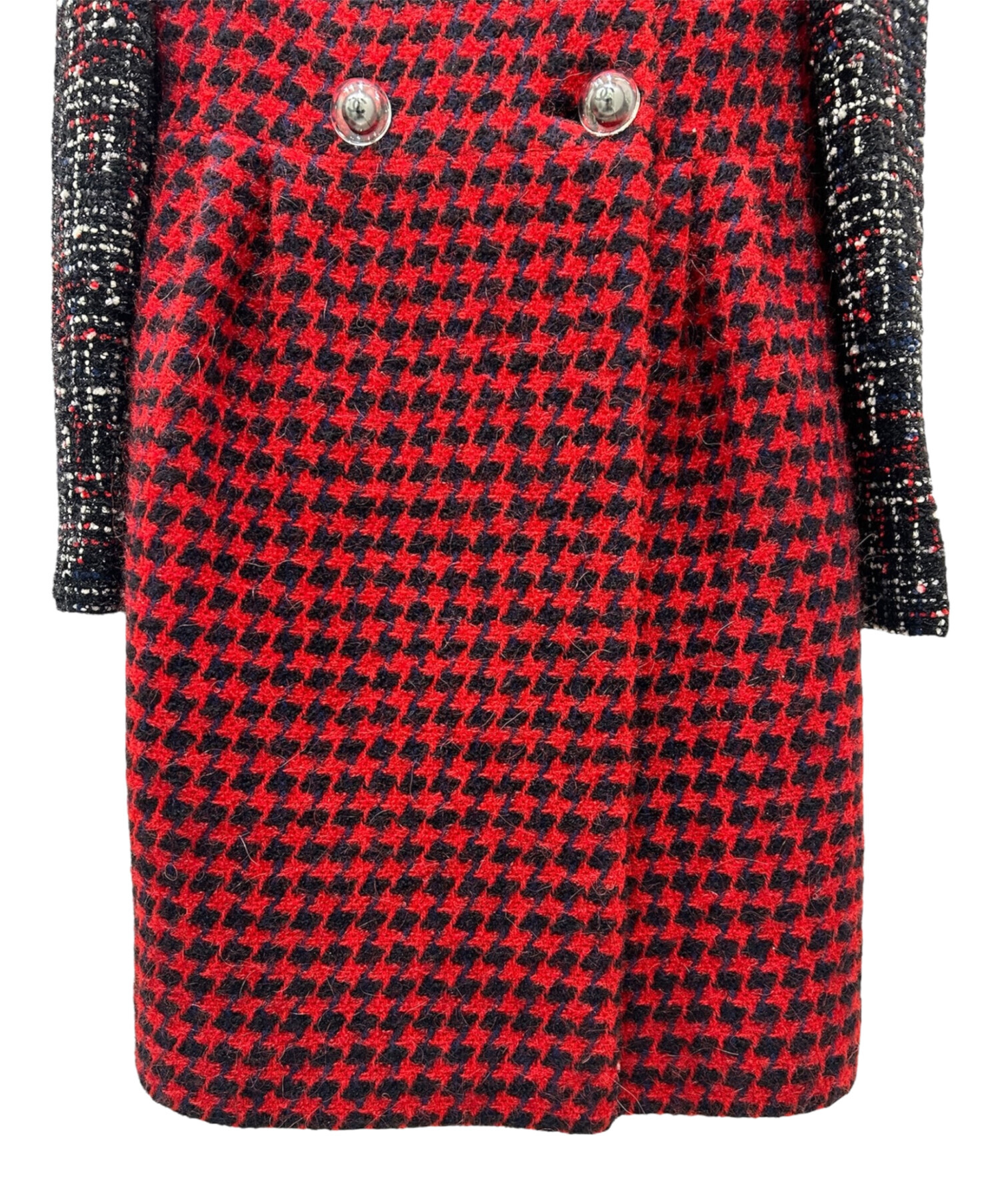 中古・古着通販】CHANEL (シャネル) ダブルブレスト ツイード コート 