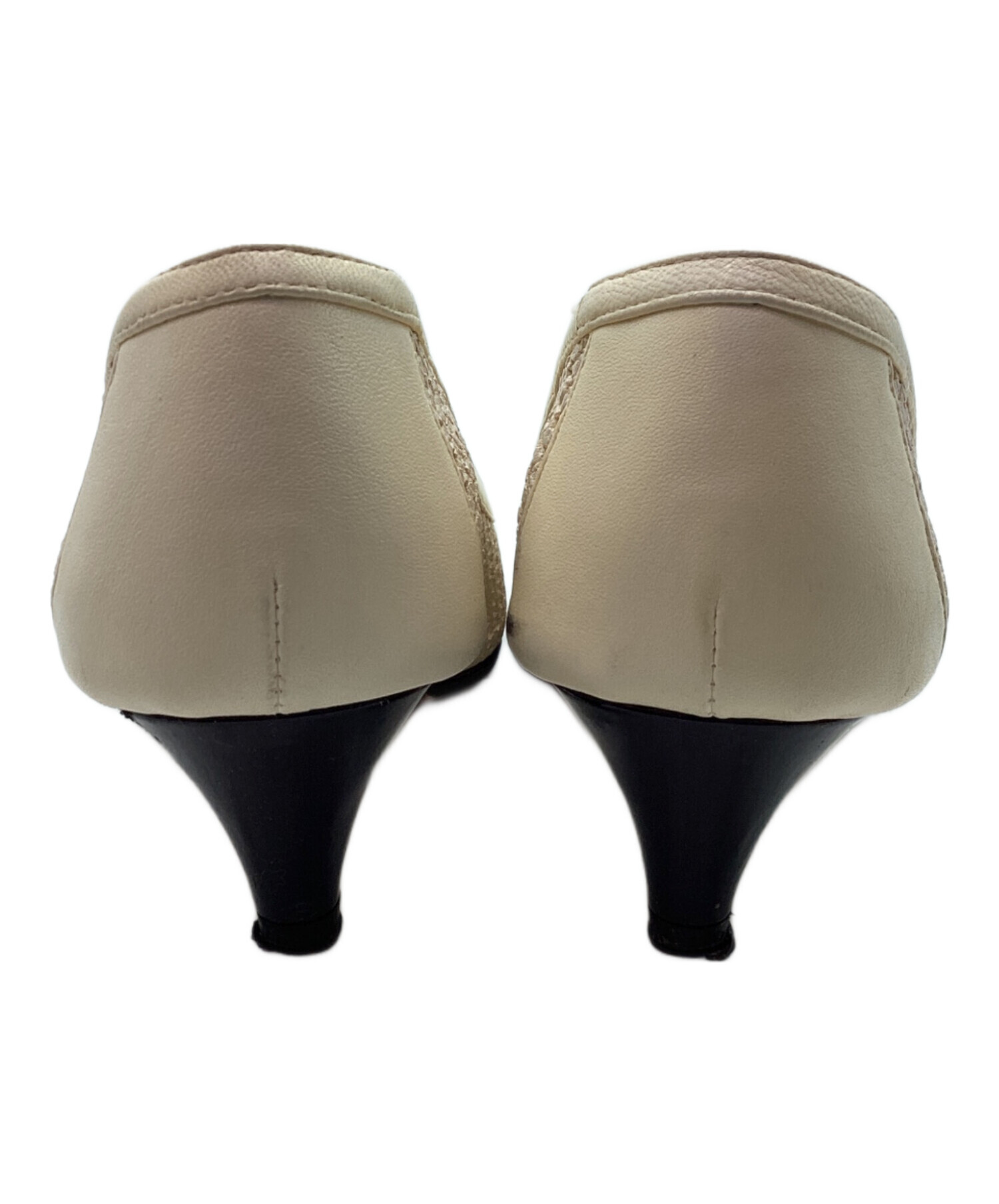 中古・古着通販】CHANEL (シャネル) オープントゥーパンプス オフ