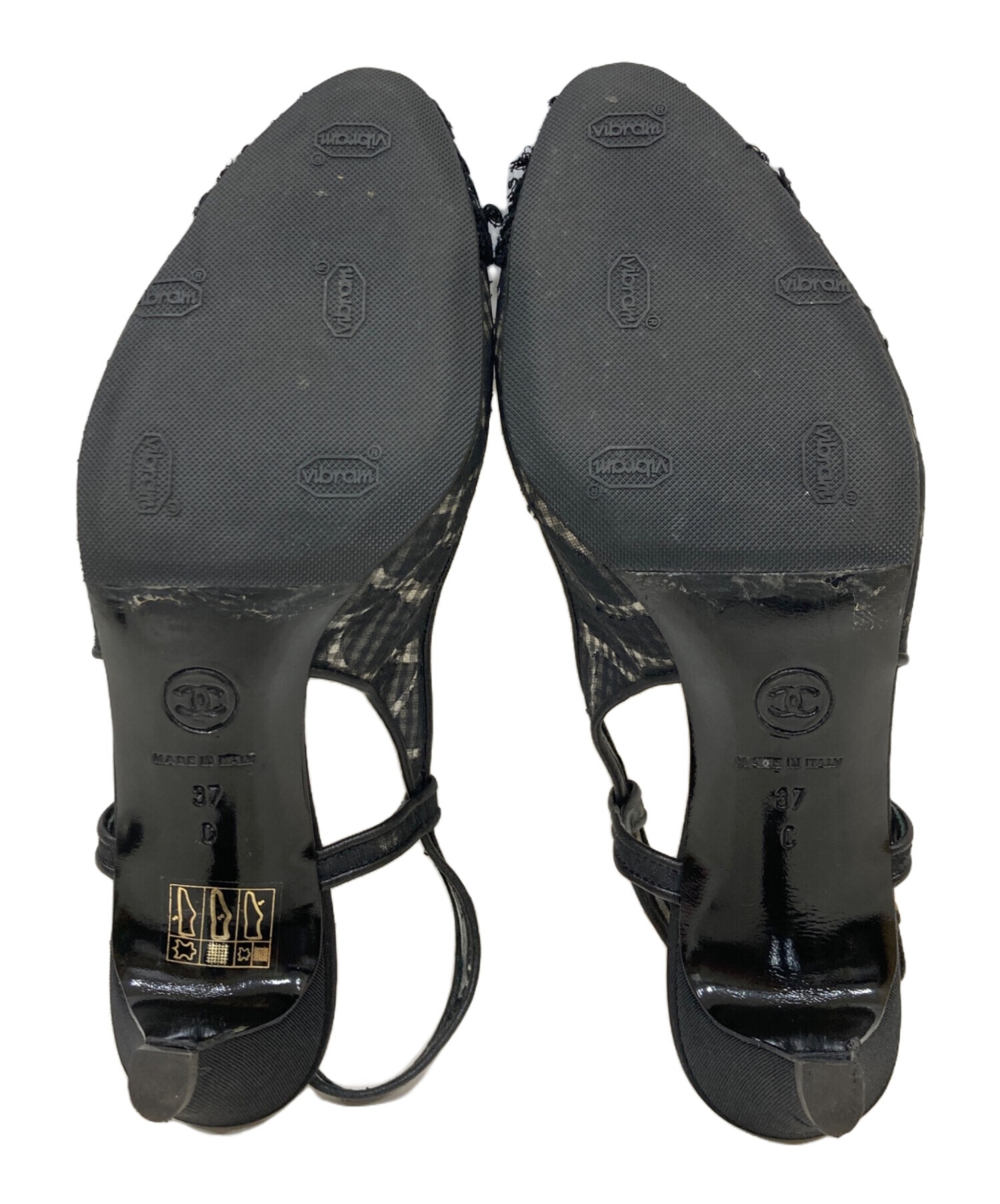 中古・古着通販】CHANEL (シャネル) バックストラップパンプス 