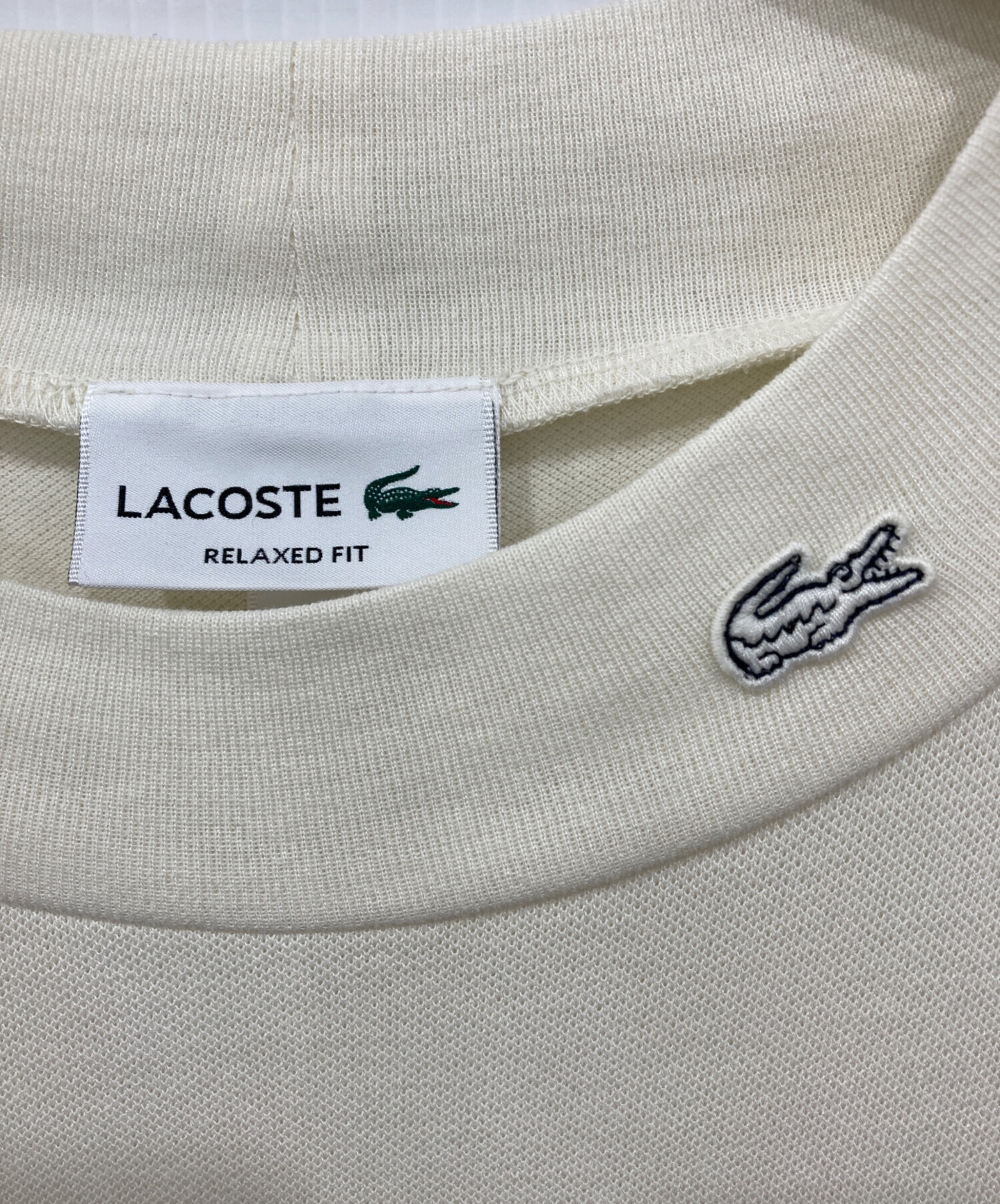 中古・古着通販】LACOSTE (ラコステ) 5分袖モックネックサマーニットT 