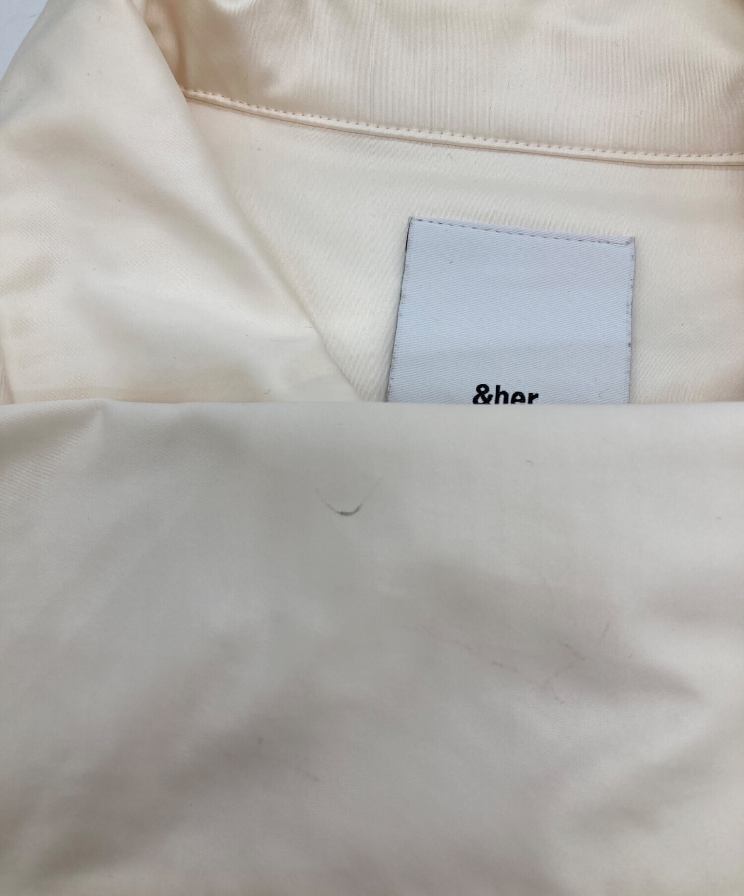 中古・古着通販】&her (アンドハー) シャツジャケット アイボリー 