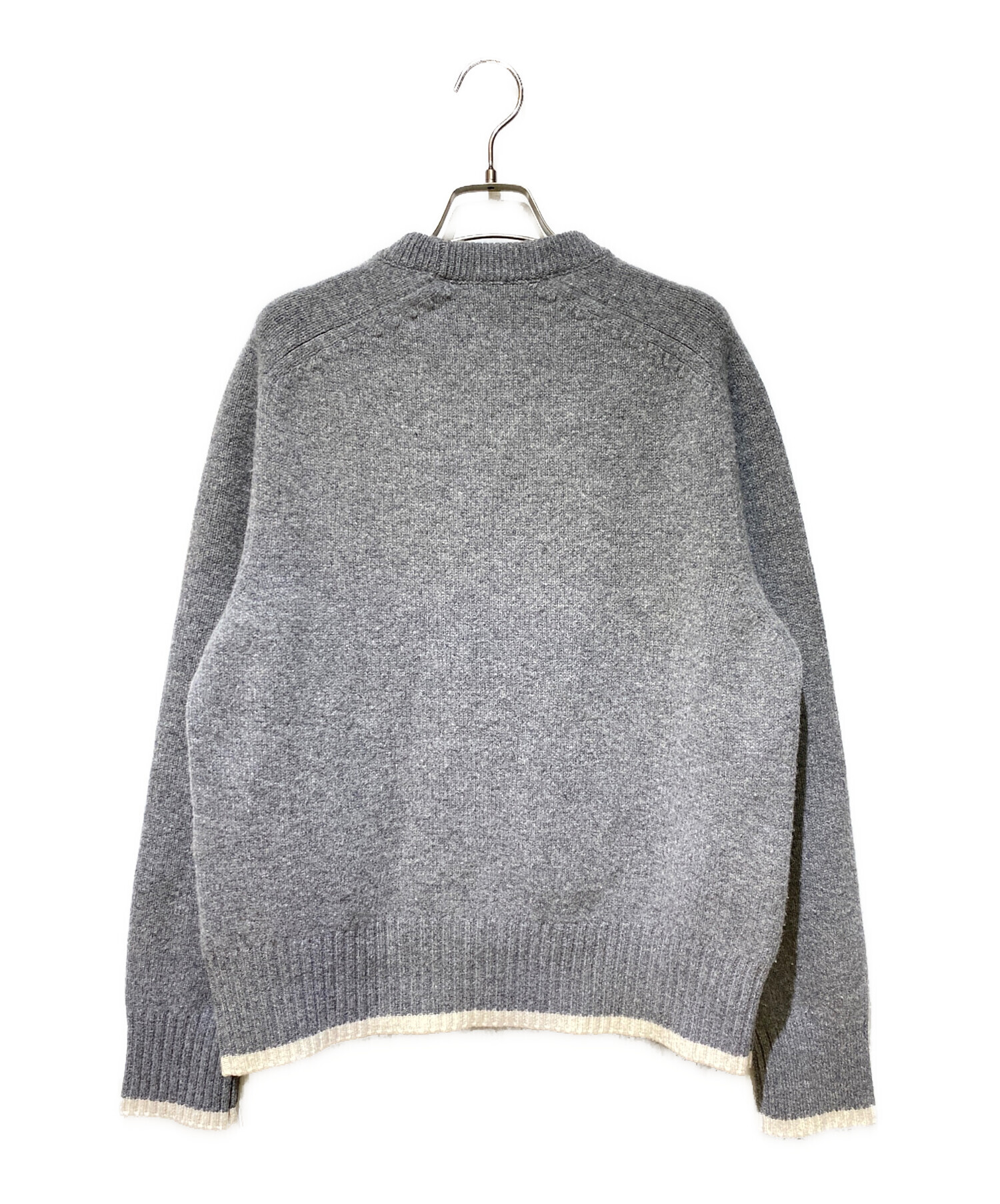 未使用Christian Dior Atelier セーター ダークグレー 中古・古着通販】DIOR HOMME (ディオール オム) Atelier クルーネック