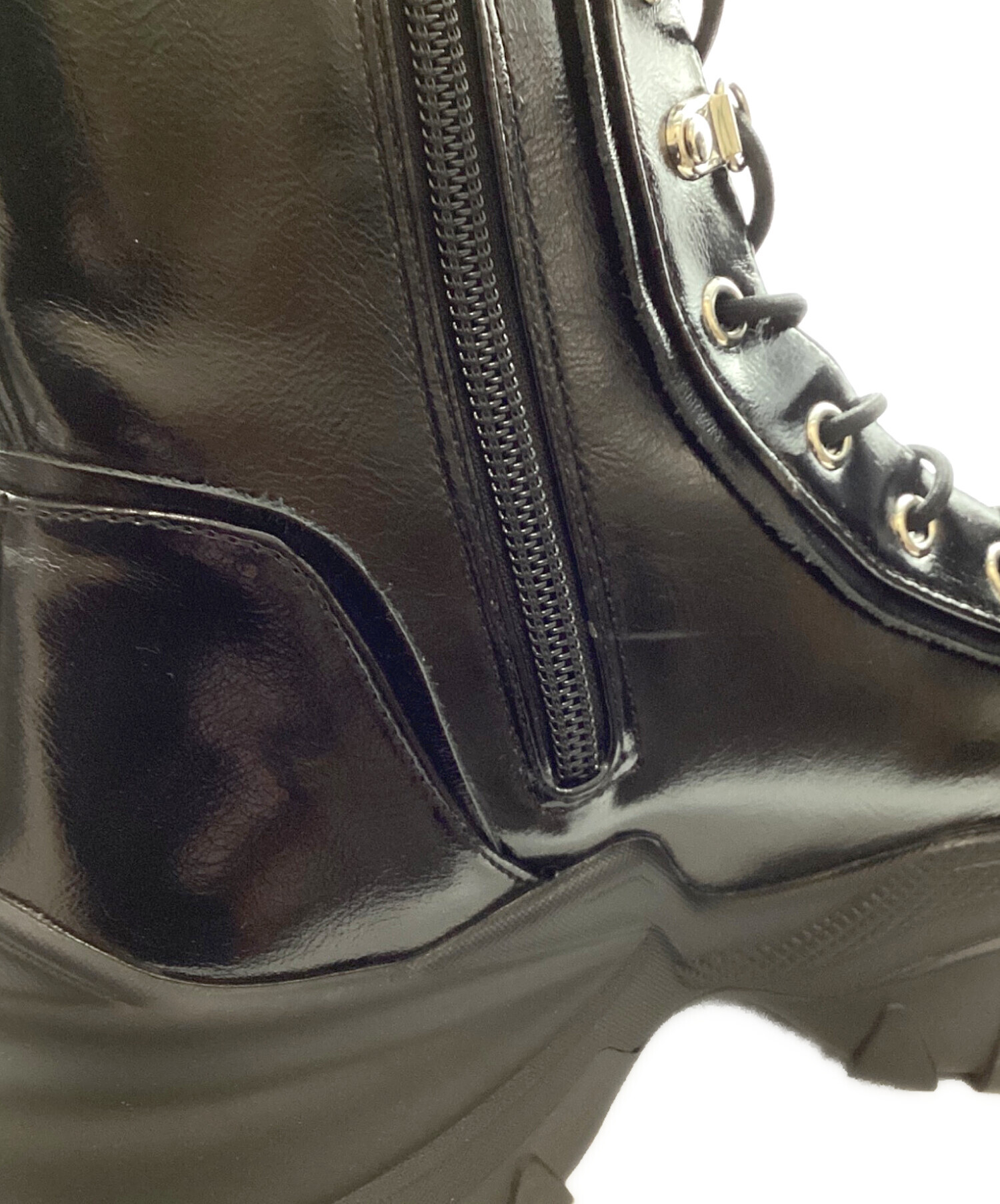 中古・古着通販】Ameri (アメリ) LADY MOUNTAIN BOOTS ブラック