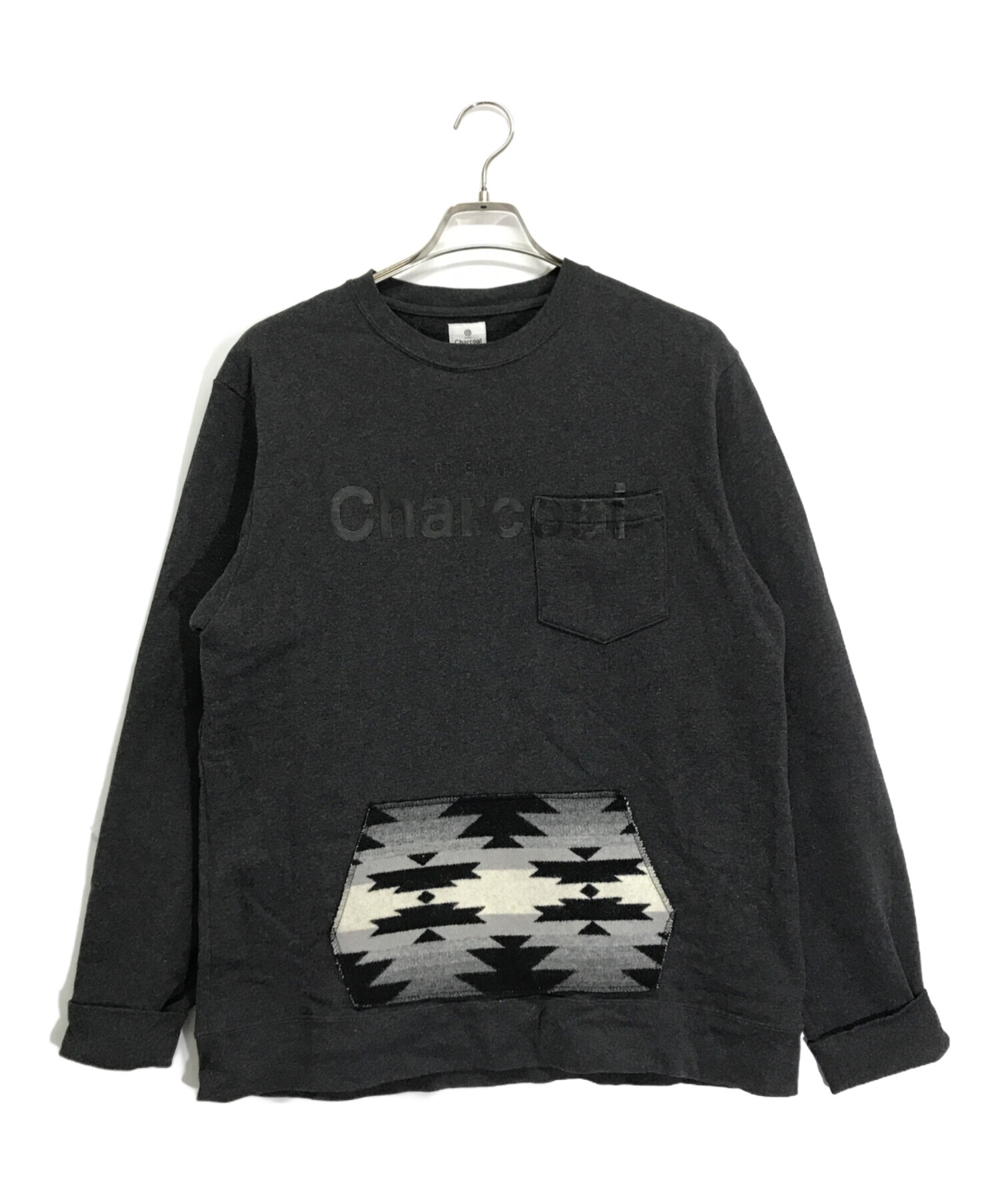 中古・古着通販】Charcoal (チャコール) ロングスリーブTシャツ グレー 