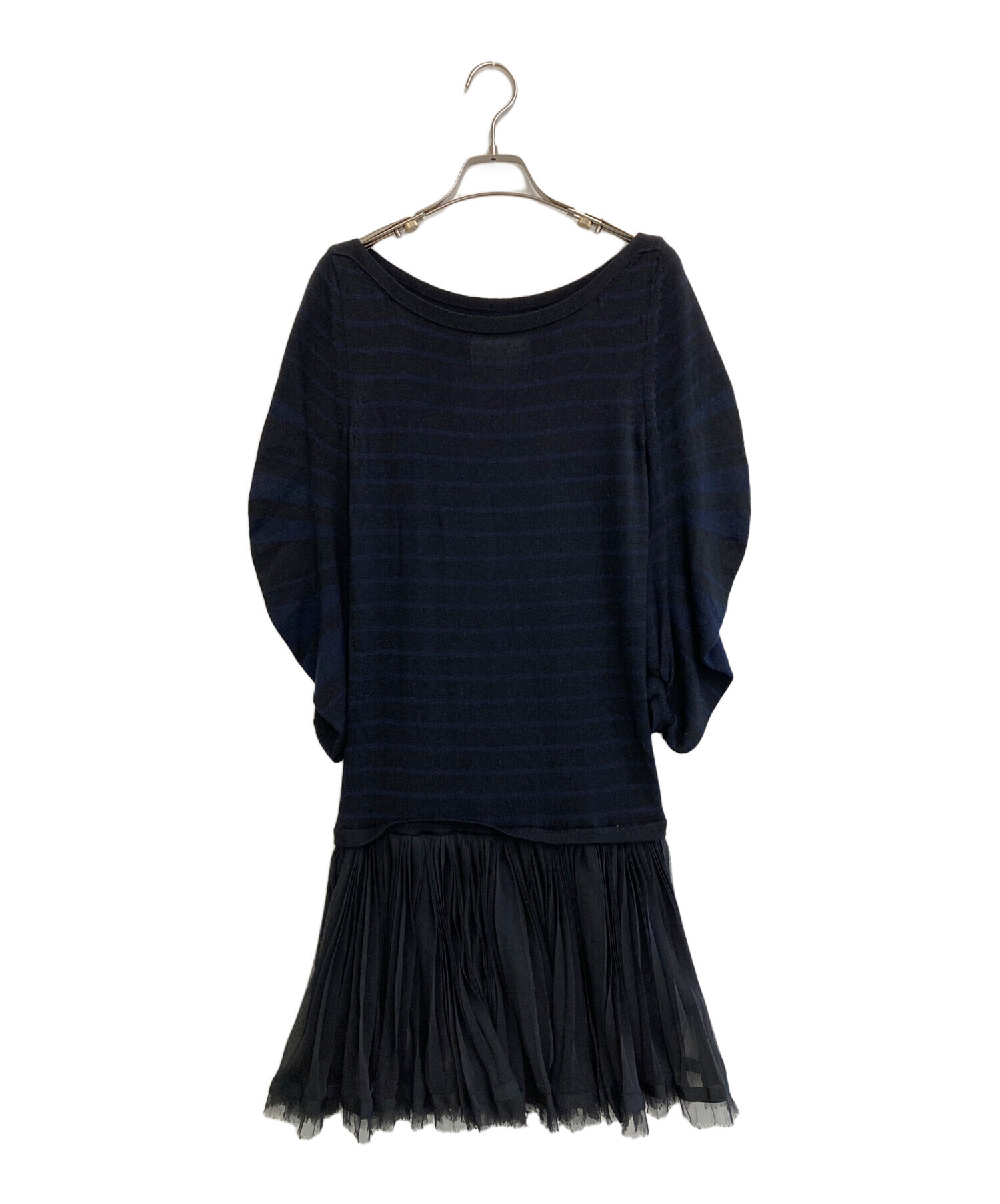 中古・古着通販】sacai (サカイ) シフォンプリーツ切替ワンピース