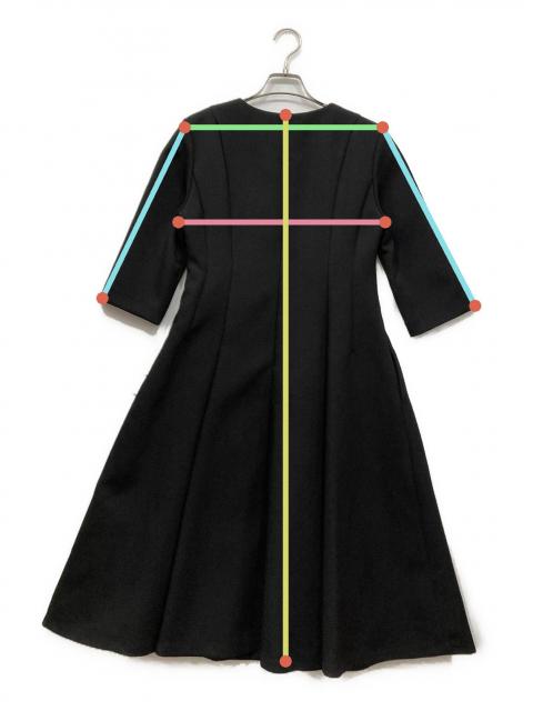 【新品未使用】セルフォードツイストワンピース　サイズ38 中古・古着通販】CELFORD (セルフォード) ツイストワンピース ブラック