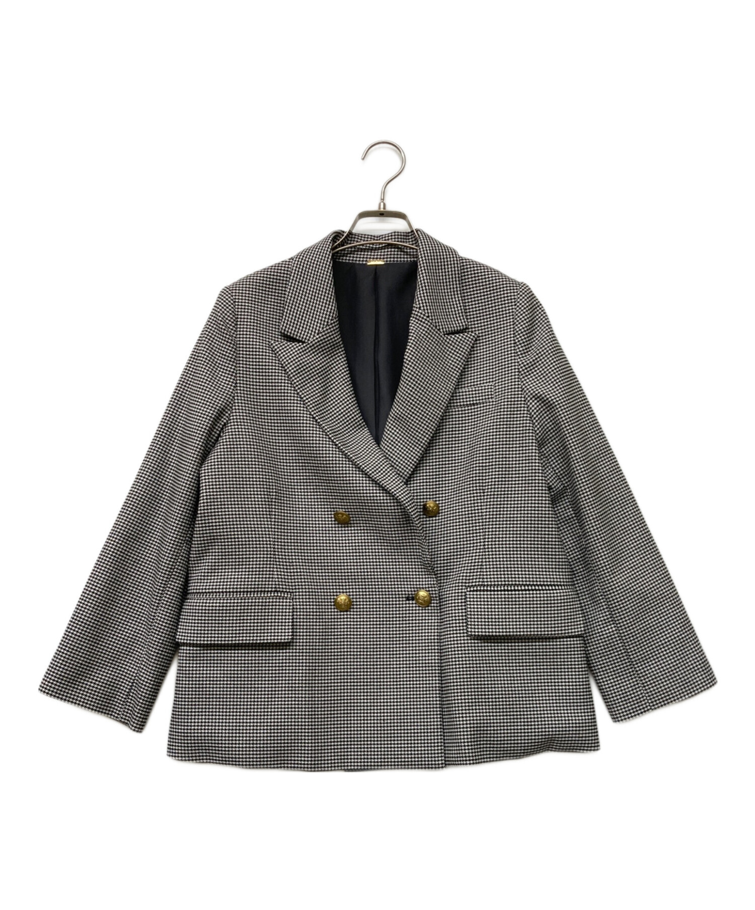 中古・古着通販】Mila Owen (ミラオーウェン) 金釦チェックダブル