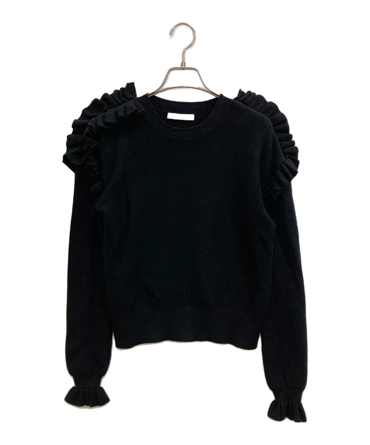 中古・古着通販】ASTRAET (アストラット) フリル クルーネックニット 