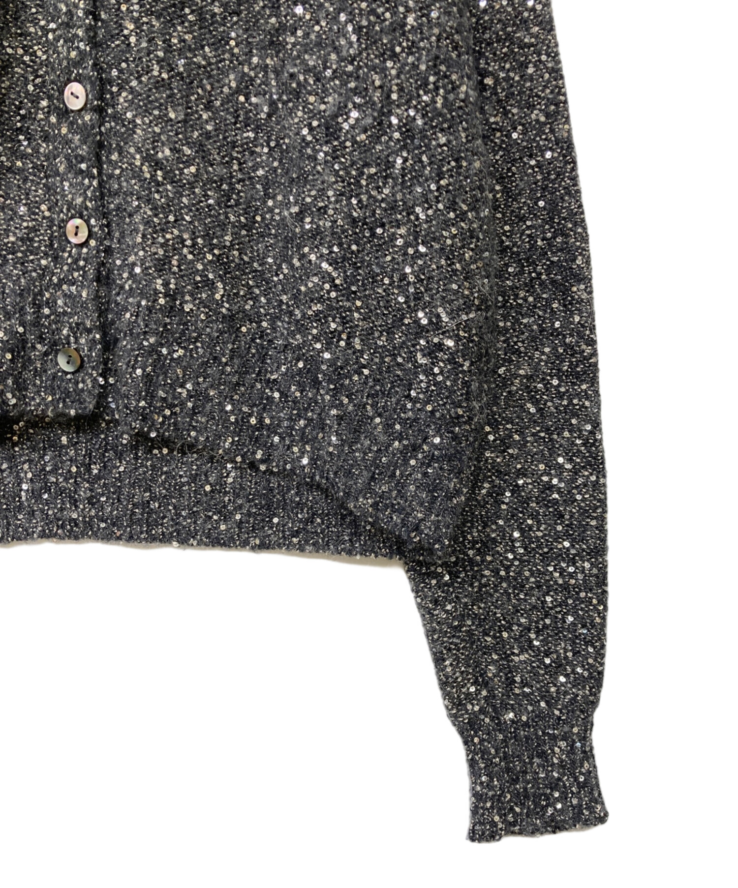 Curensology カレンソロジー　スパングルショート カーディガン　モカ Curensology（カレンソロジー）の「Curensology(カレンソロジー