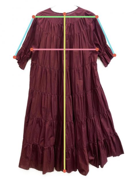 中古・古着通販】merlette (マーレット) PARADIS ティアードワンピース