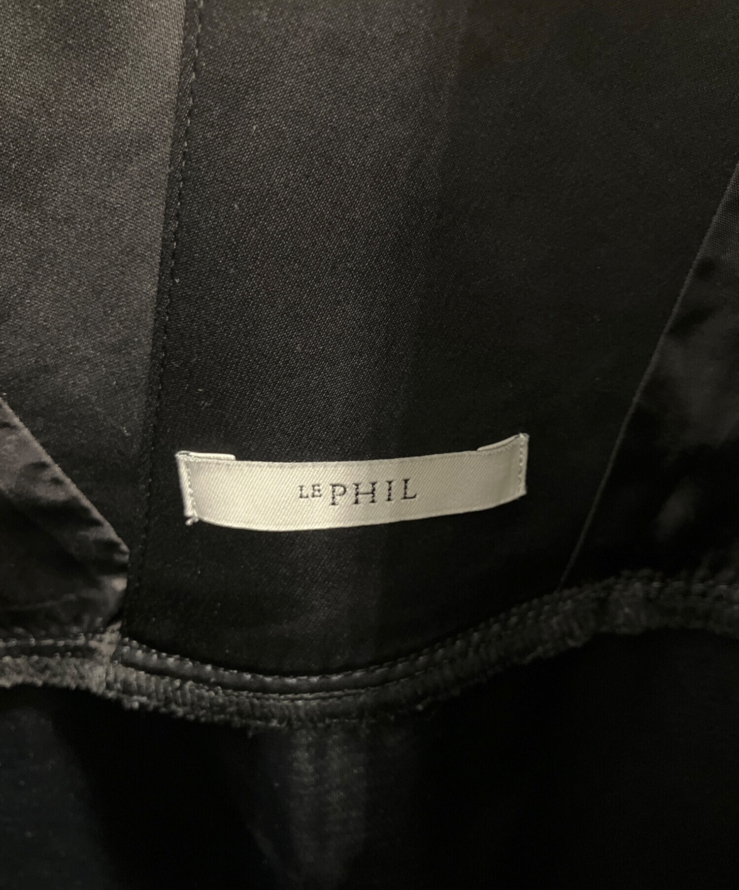 中古・古着通販】LE PHIL (ル フィル) サテンコンビデニムワンピース