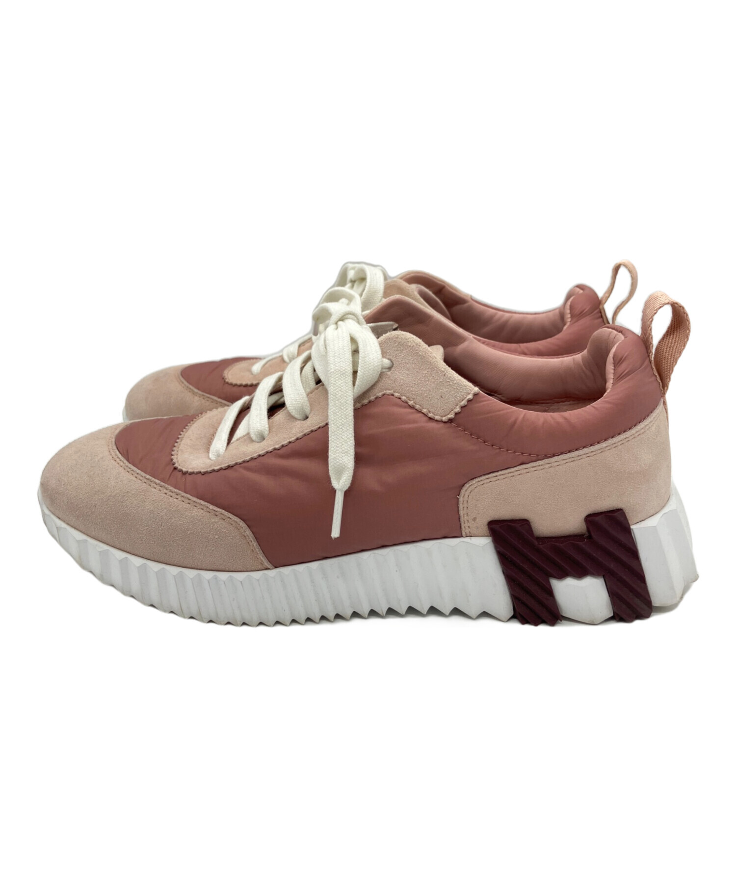 中古・古着通販】HERMES (エルメス) Bouncing sneaker ピンク サイズ 