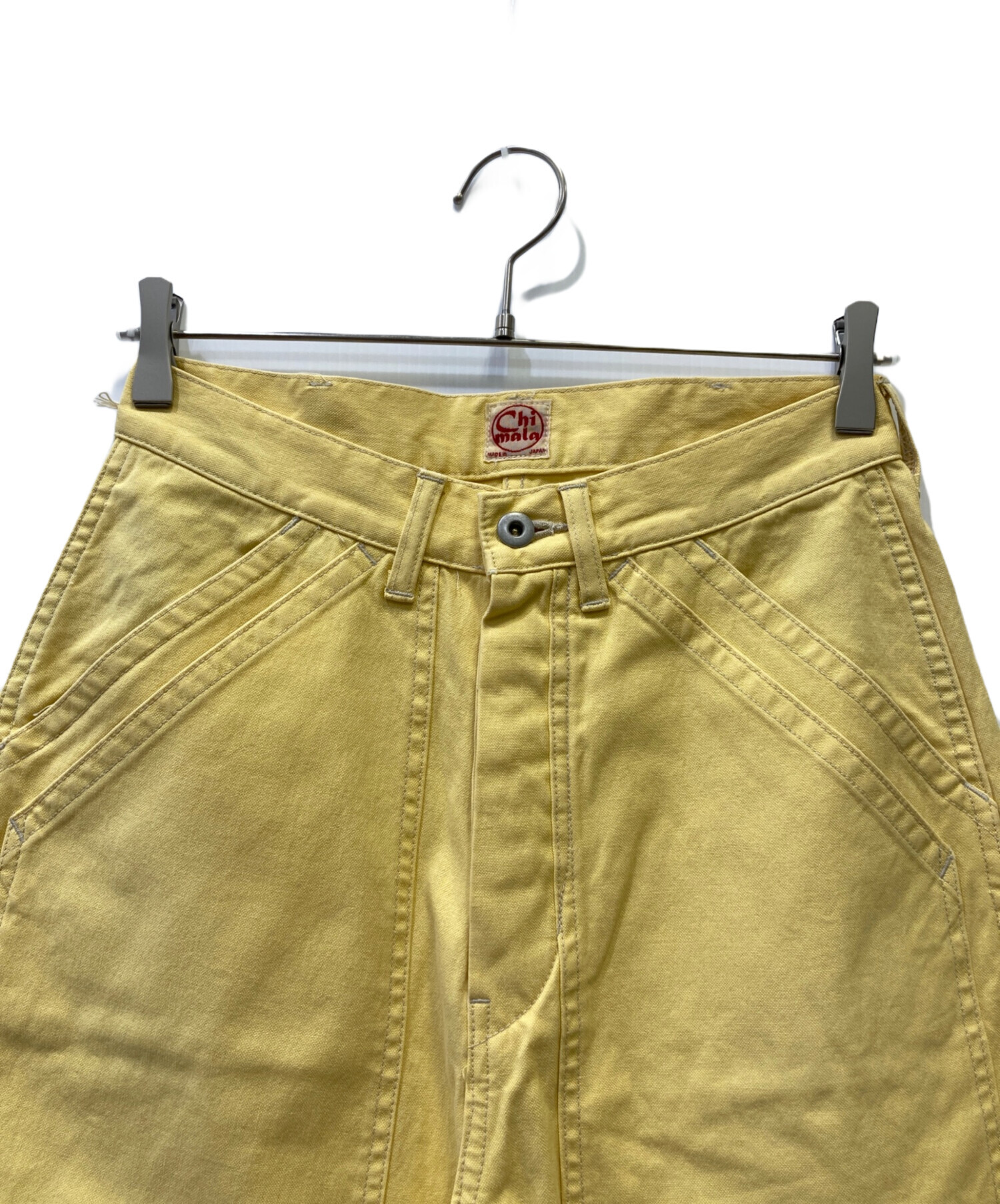 中古・古着通販】chimala (チマラ) ワークパンツ イエロー サイズ:S