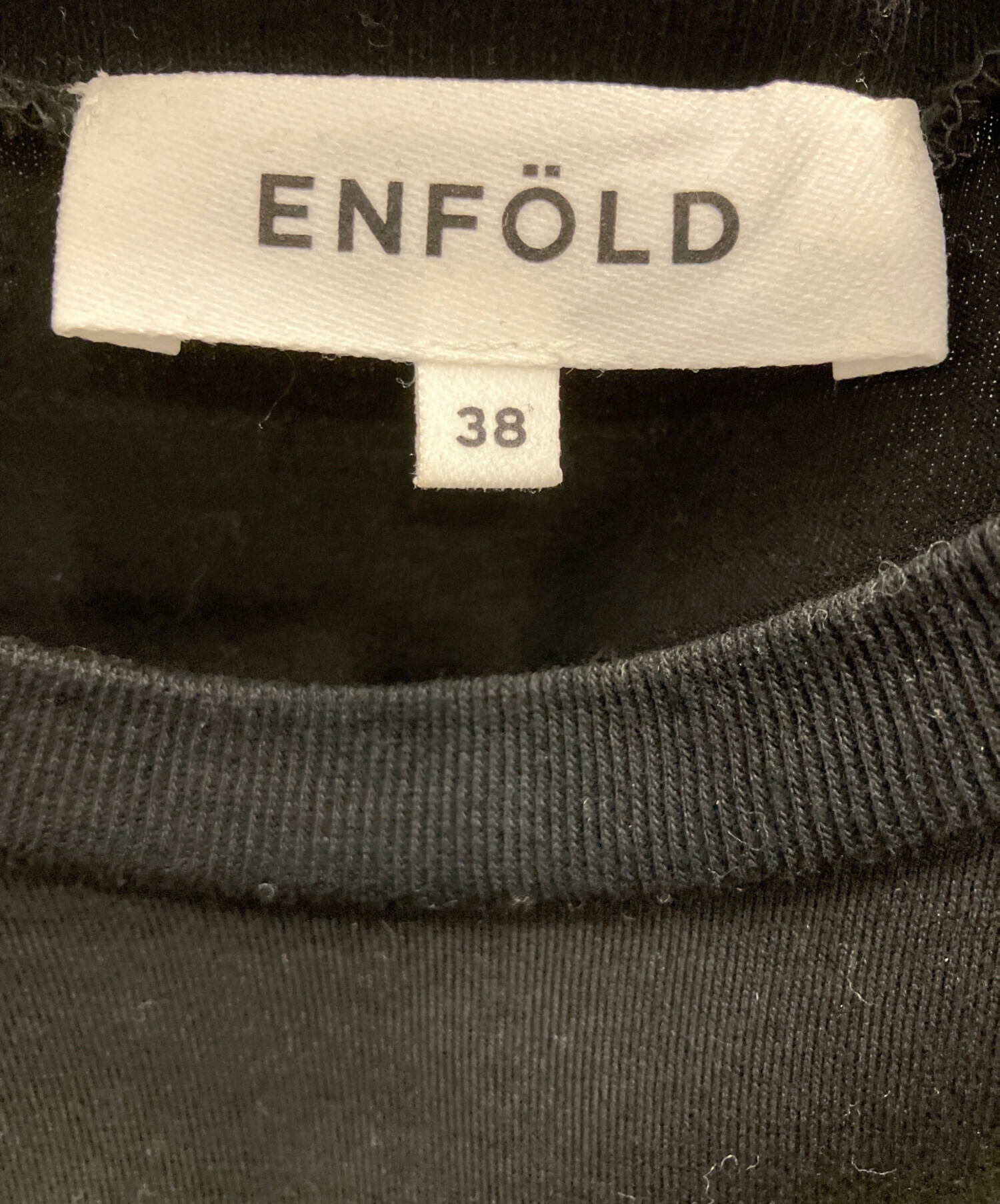 中古・古着通販】ENFOLD (エンフォルド) シルケット天竺 アシンメ5分袖 