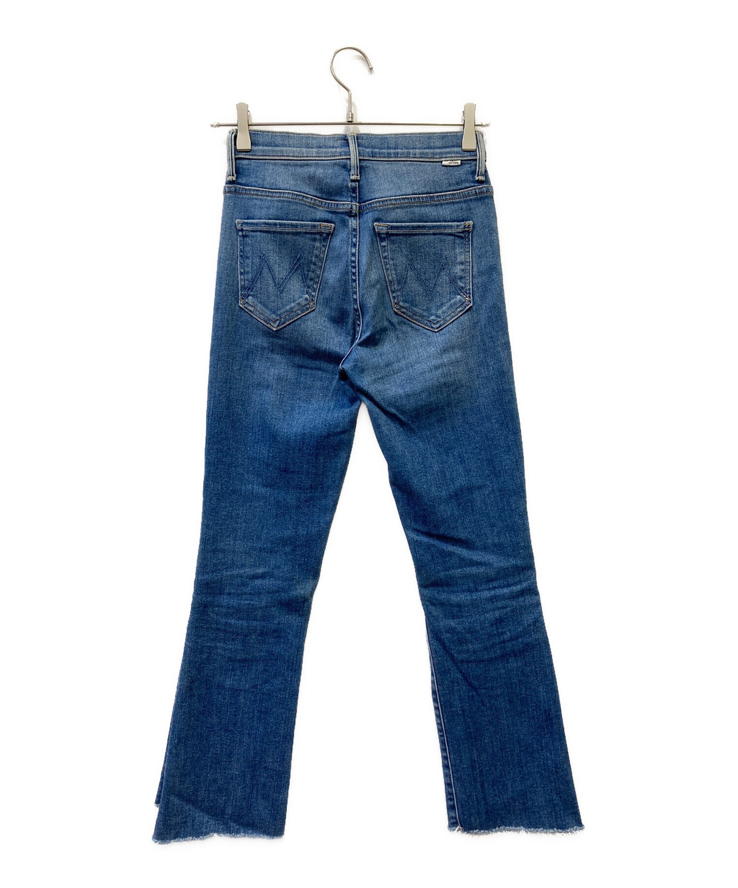 中古・古着通販】mother (マザー) INSIDER CROP STEP FRAY ブルー