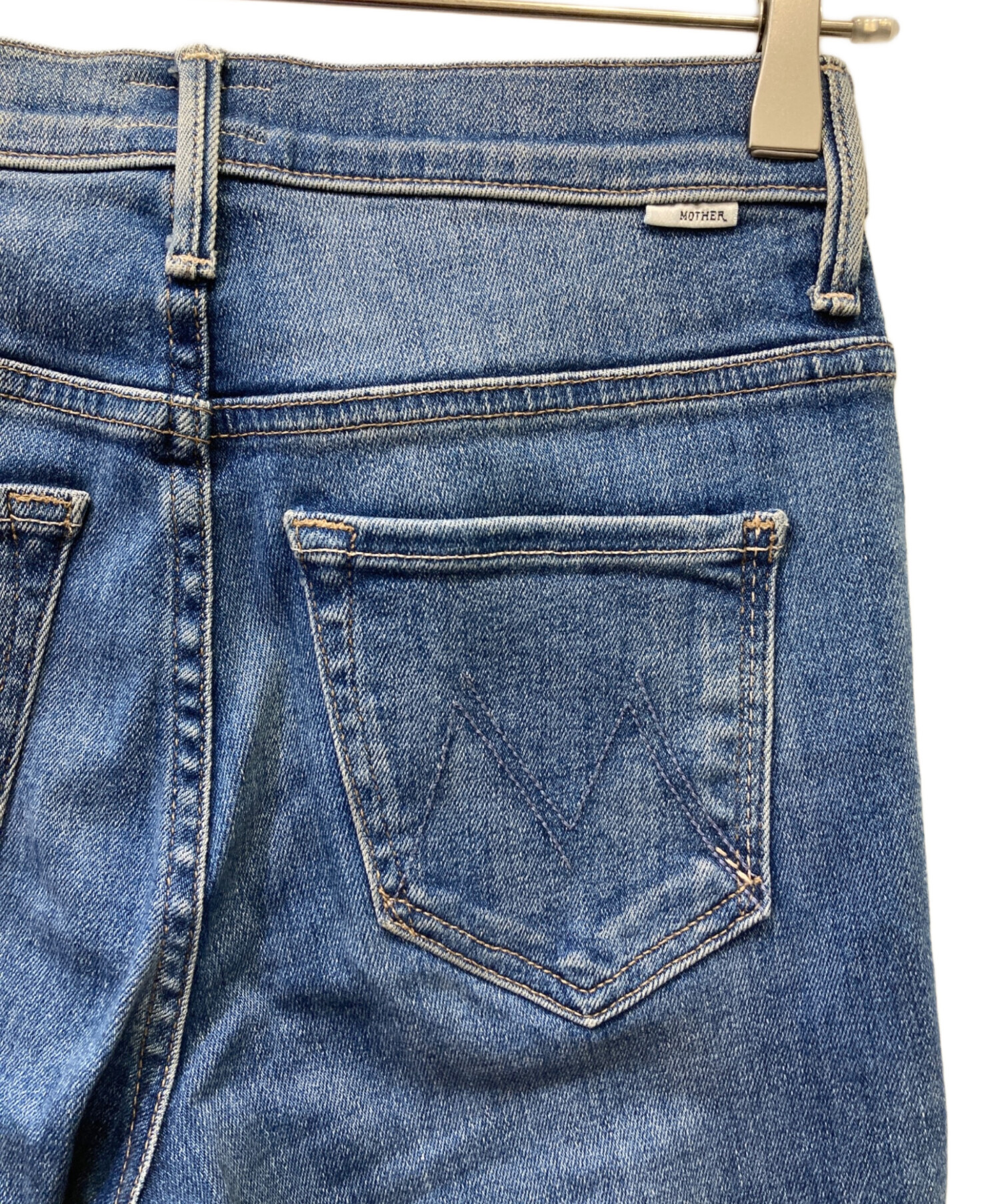 マザーシリーズ(5) 中古・古着通販】mother (マザー) INSIDER CROP STEP FRAY ブルー