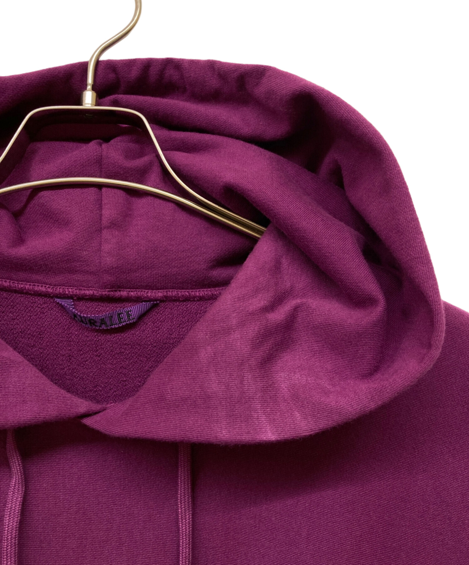 限定お値下げ  AURALEE オーラリー ノースリーブ tee パープル0 AURALEE Women's Brushed Organic Cotton Jersey Tee 