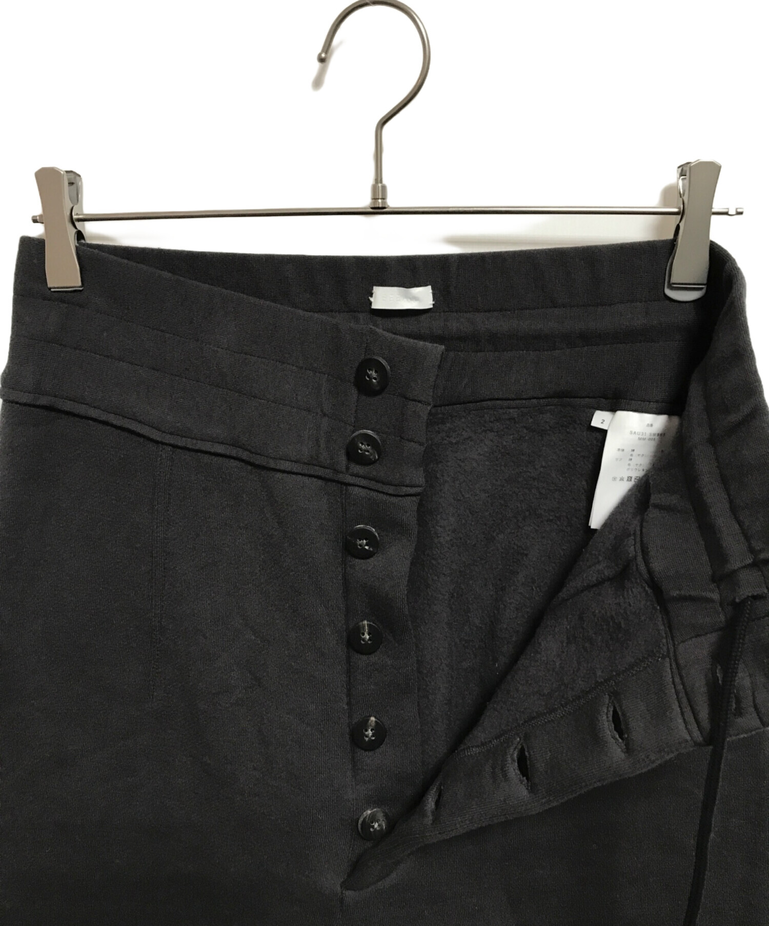 SEEALL（シーオール）| YAK TERRY BUTTON スウェットパンツ YAK TERRY 