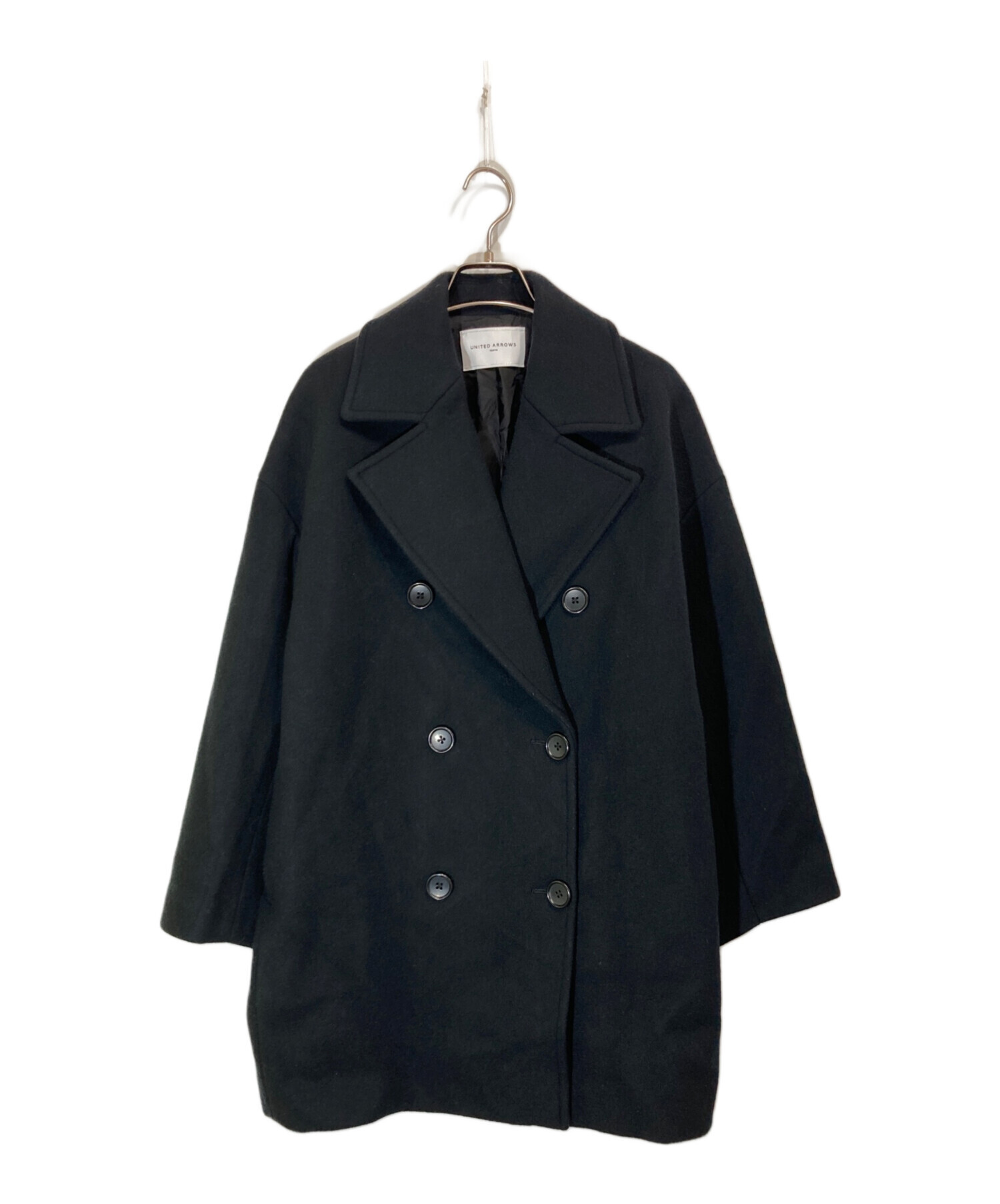 【中古美品】ユナイテッドアローズ UNITED ARROWS メルトンPコート 中古・古着通販】UNITED ARROWS (ユナイテッドアローズ) メルトンP