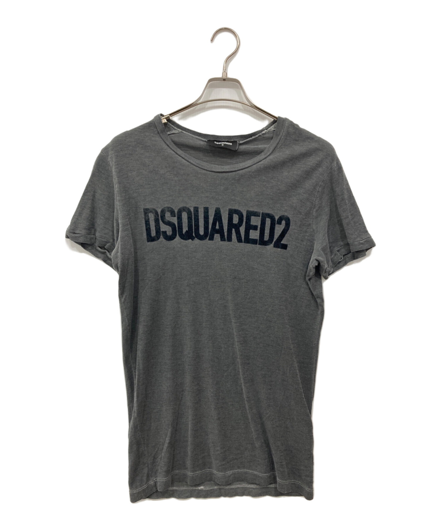 DSQUARED2 ディースクエアード レディース Tシャツ XS 新品 グレー 中古・古着通販】DSQUARED2 (ディースクエアード) ロゴTシャツ グレー