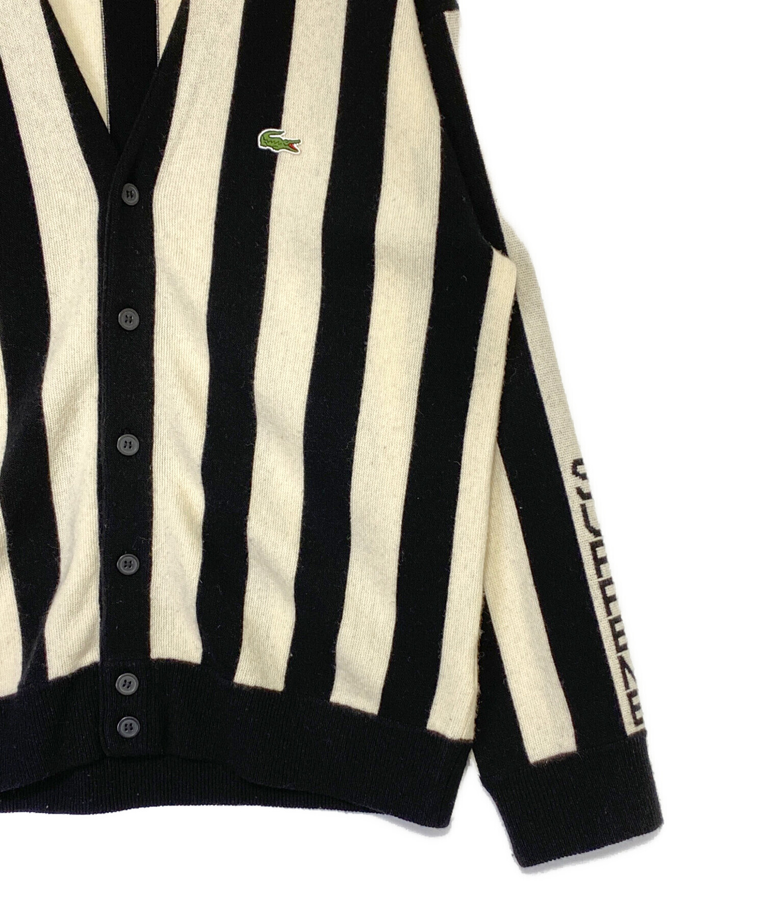 supreme カーディガン ラコステ SUPREME x LACOSTE ☆ Stripe Cardigan
