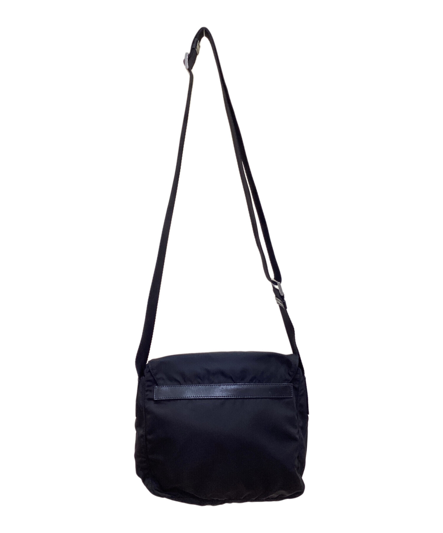 中古・古着通販】PRADA (プラダ) ナイロンショルダーバッグ ブラック