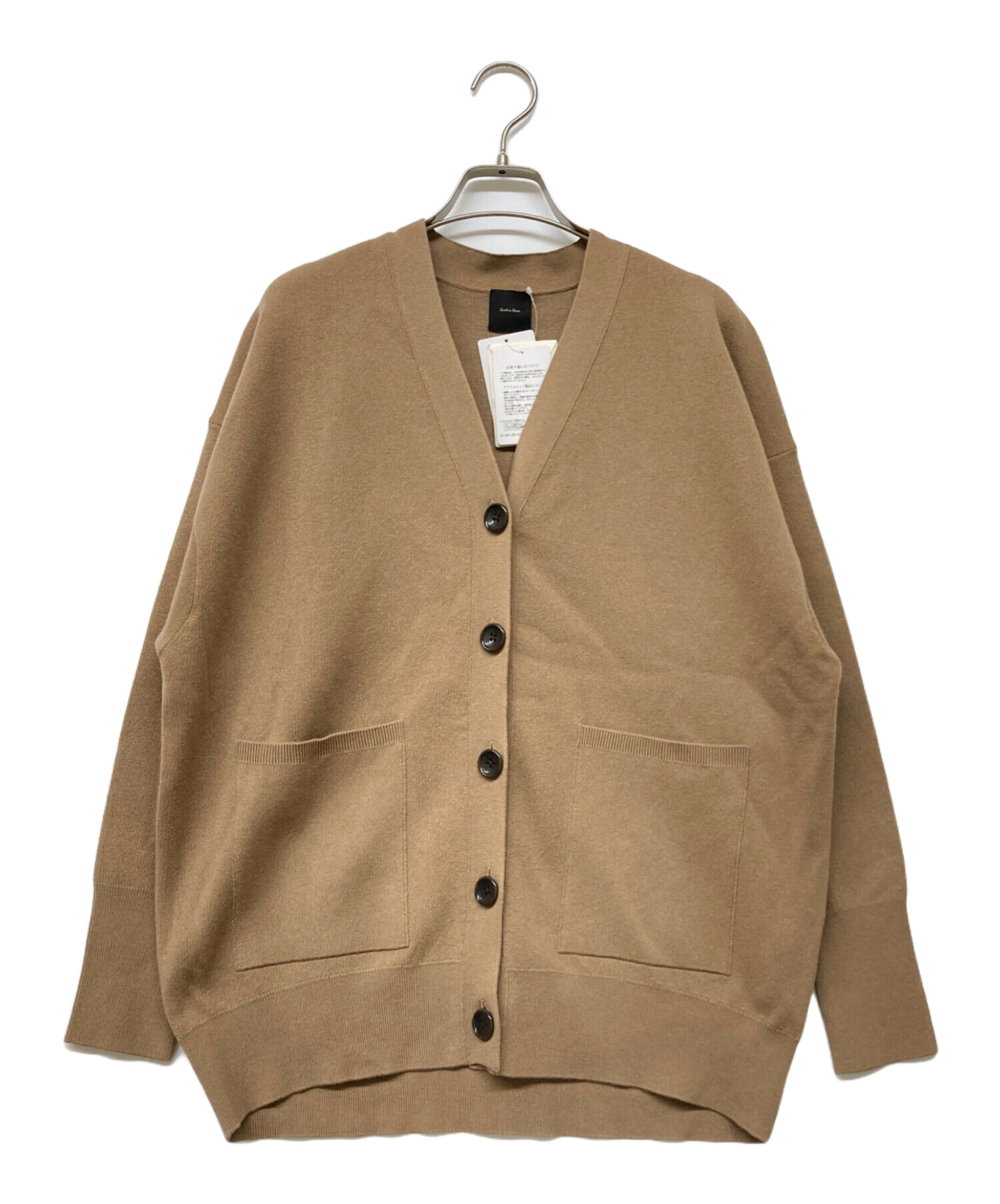 Spick & Span ダブルジャガードビッグカーディガン ≪追加≫C/ACダブル