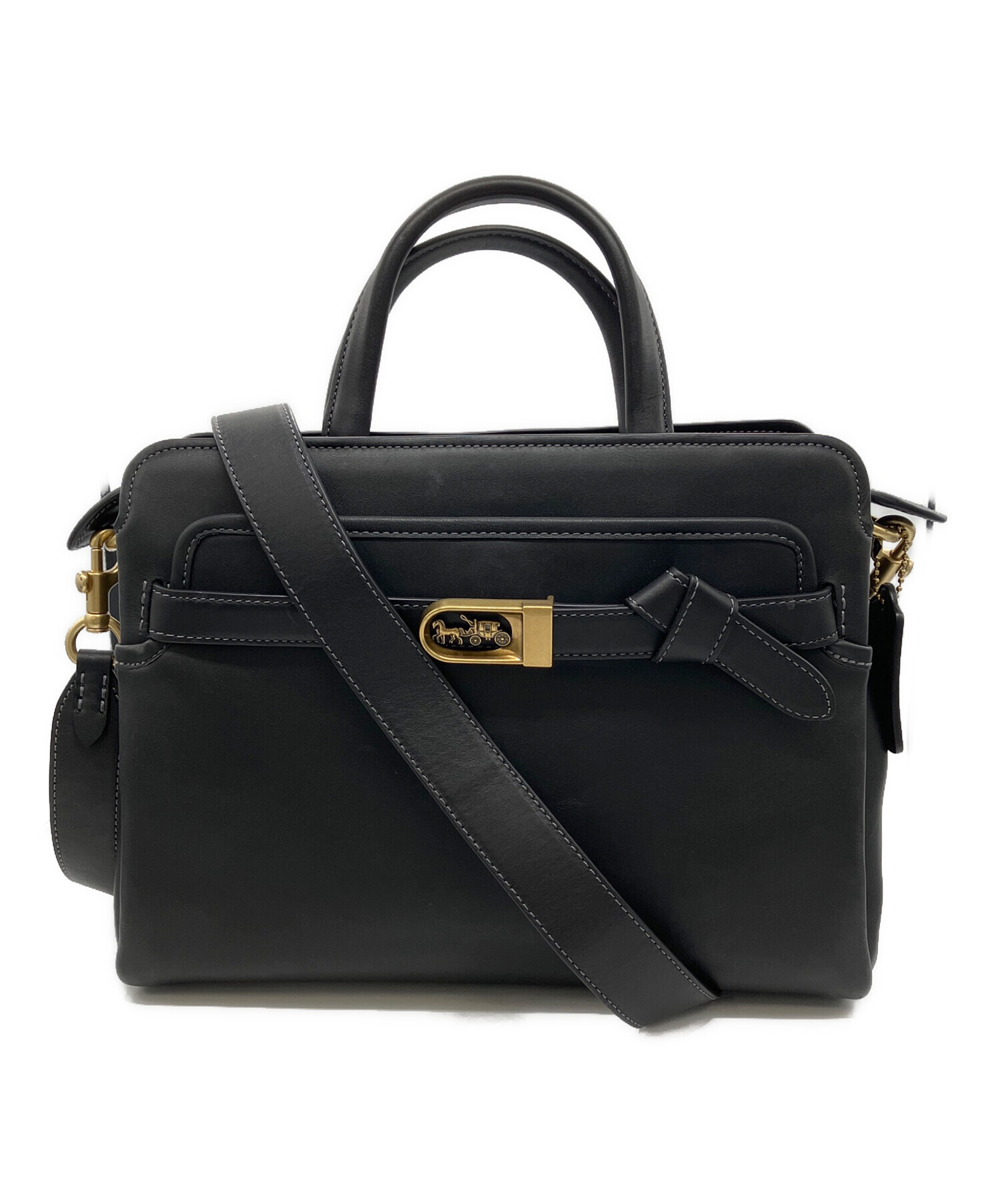 中古・古着通販】COACH (コーチ) 2WAYバッグ ブラック｜ブランド・古着