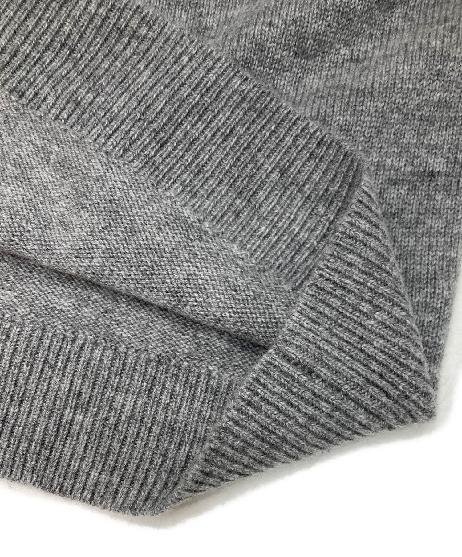 中古・古着通販】theory (セオリー) ニットフーディー グレー サイズ:S