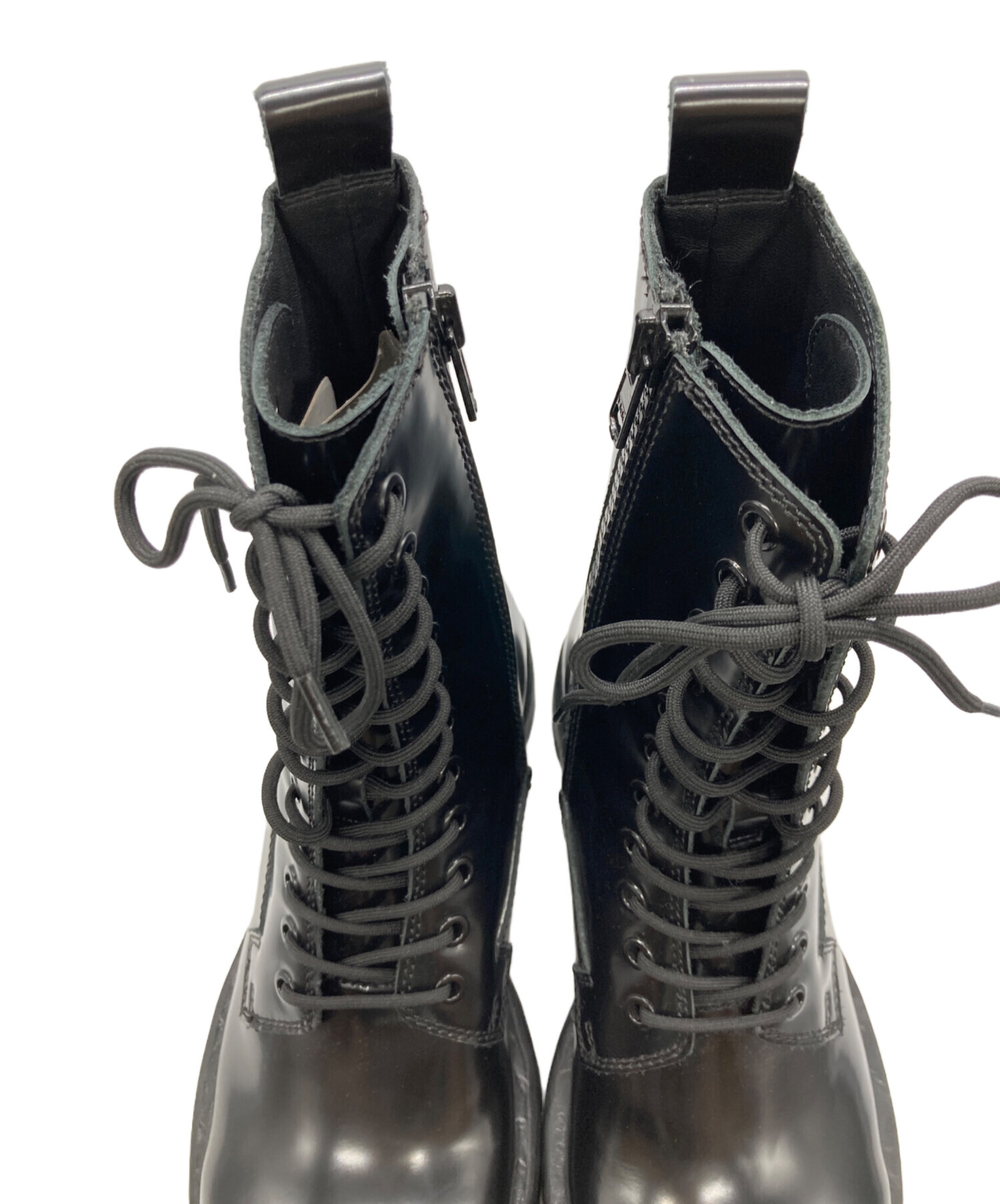 ★DIESEL ブラック ワークブーツ DIESEL（ディーゼル）の「メンズ レザー ワークブーツ（ブーツ）」 - WEAR