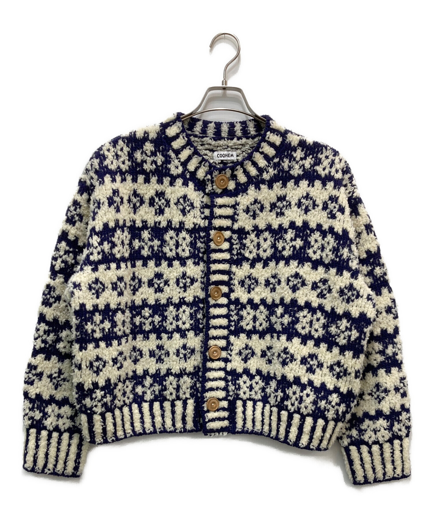 中古・古着通販】Coohem (コーヘン) SCANDINAVIAN KNIT CARDIGAN 