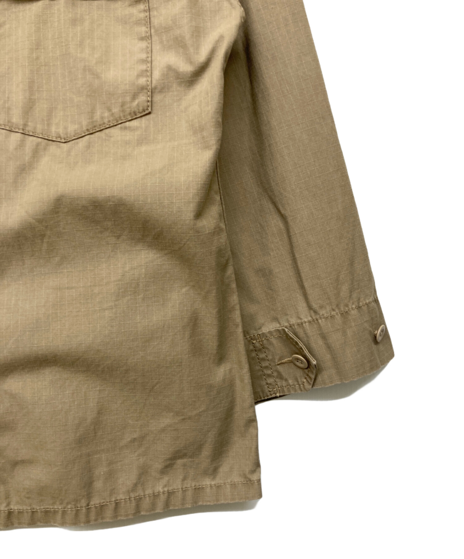 2022 スピックアンドスパン リップストップアーミーシャツブルゾン