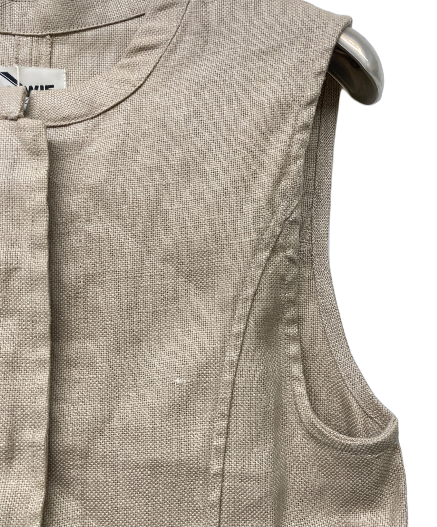 HOWIE linen vest (beige) 未使用 中古・古着通販】HOWIE Clothing (ハウイクロージング) linen vest