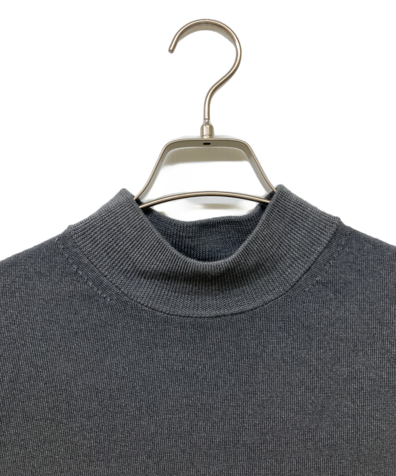 AOURE アウール　モックネック　ニット　グレー AOURE アウール モックネック ニット グレー