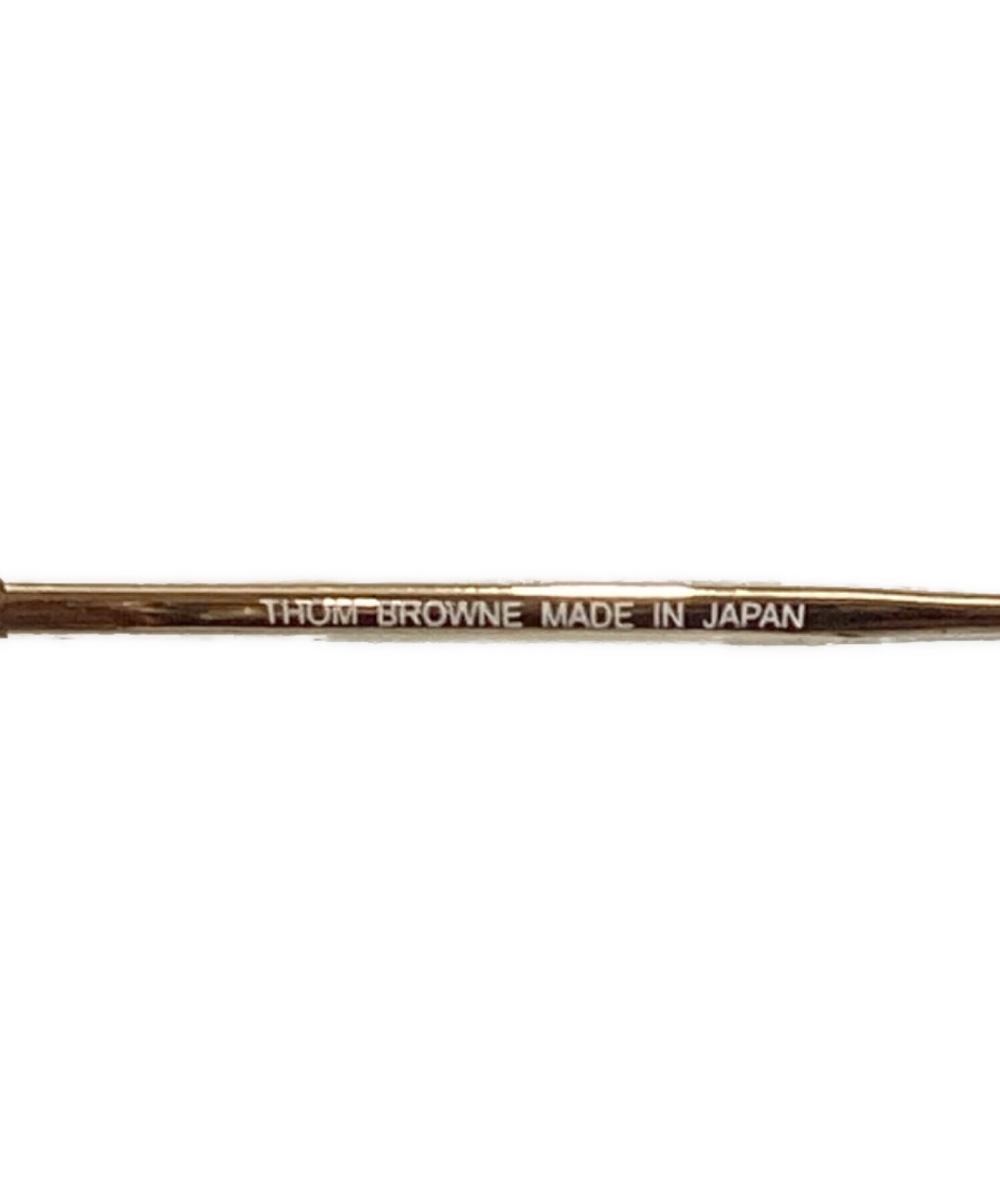 中古・古着通販】Thom Browne (トムブラウン) 眼鏡 ブラウン サイズ:49
