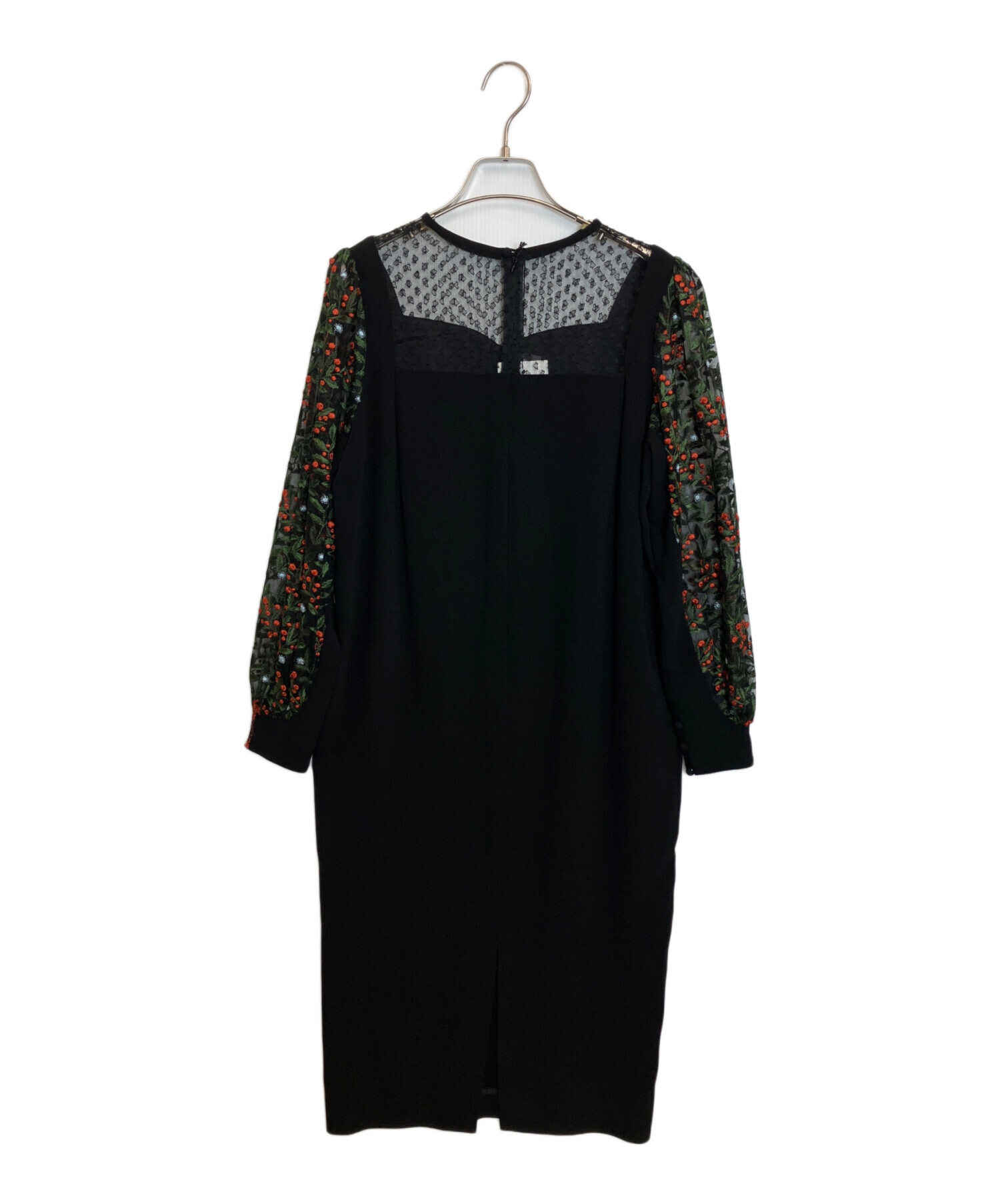 中古・古着通販】LOKITHO (ロキト) 刺繍ワンピース ブラック サイズ:1