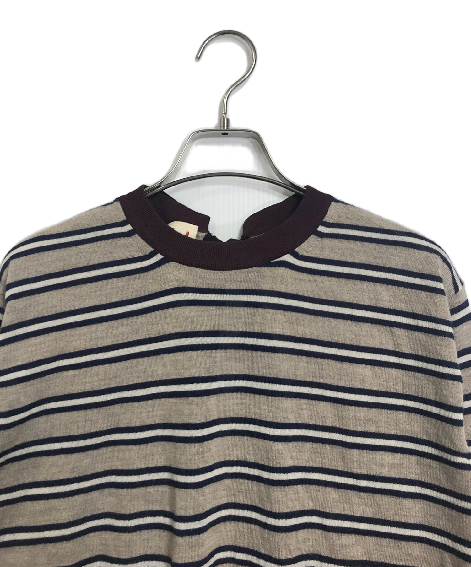 中古・古着通販】MARNI (マルニ) バックリボンカシミヤボーダー