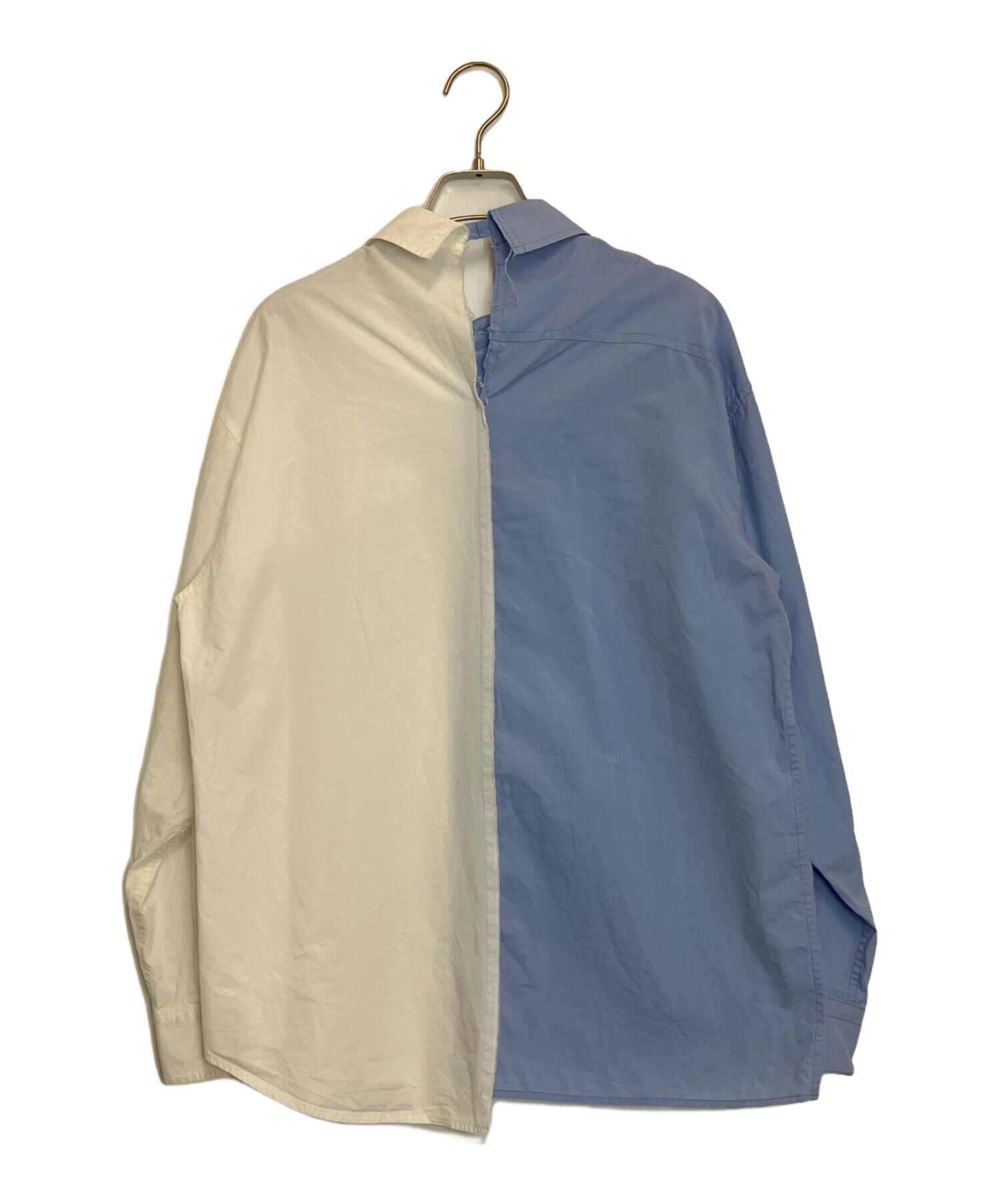中古・古着通販】MARNI (マルニ) バイカラードッキングシャツ ブルー 