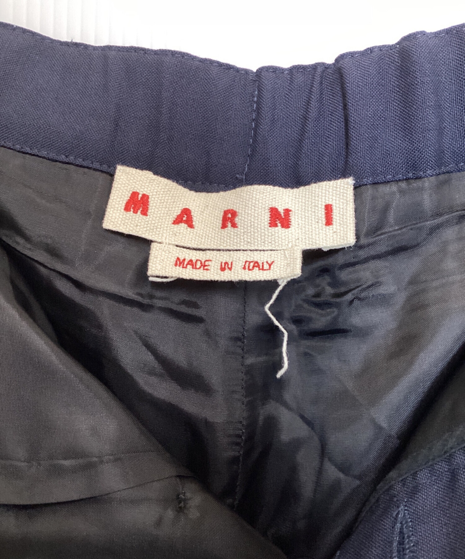 中古・古着通販】MARNI (マルニ) ウールトロピカル テーパードパンツ