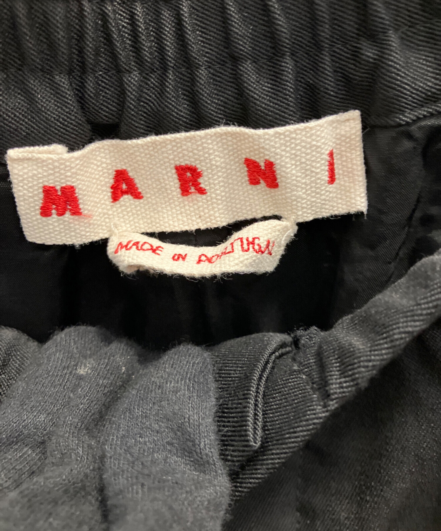 中古・古着通販】MARNI (マルニ) ウールイージーパンツ ブラック